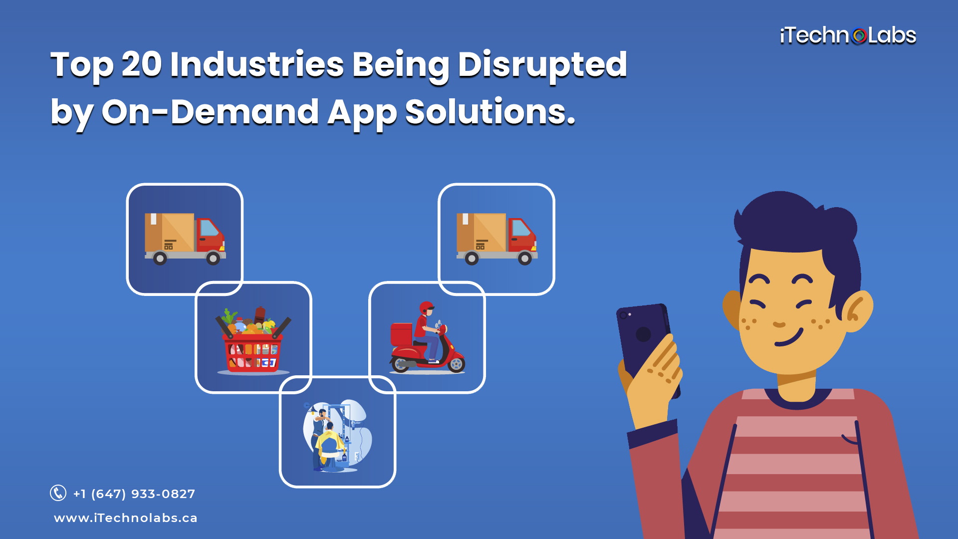 20 industries being disrupted by on-demand app solutions itechnolabs