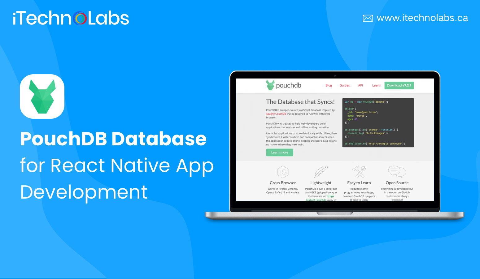 pouchdb databases for react native app development
