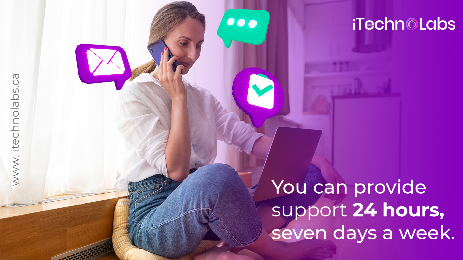 provide support 24 hours, seven days a week itechnolabs