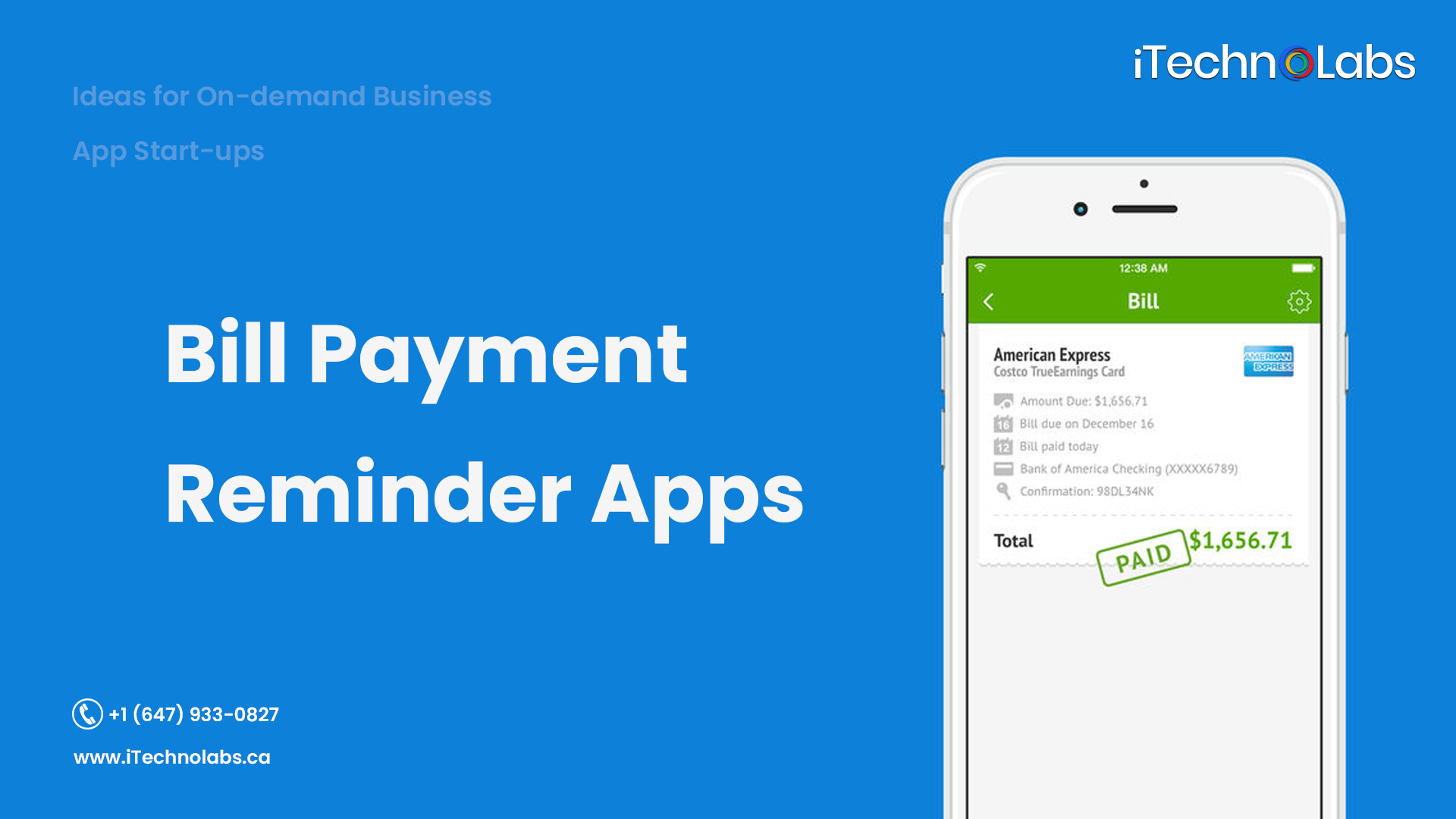 bill payment reminder apps itechnolabs