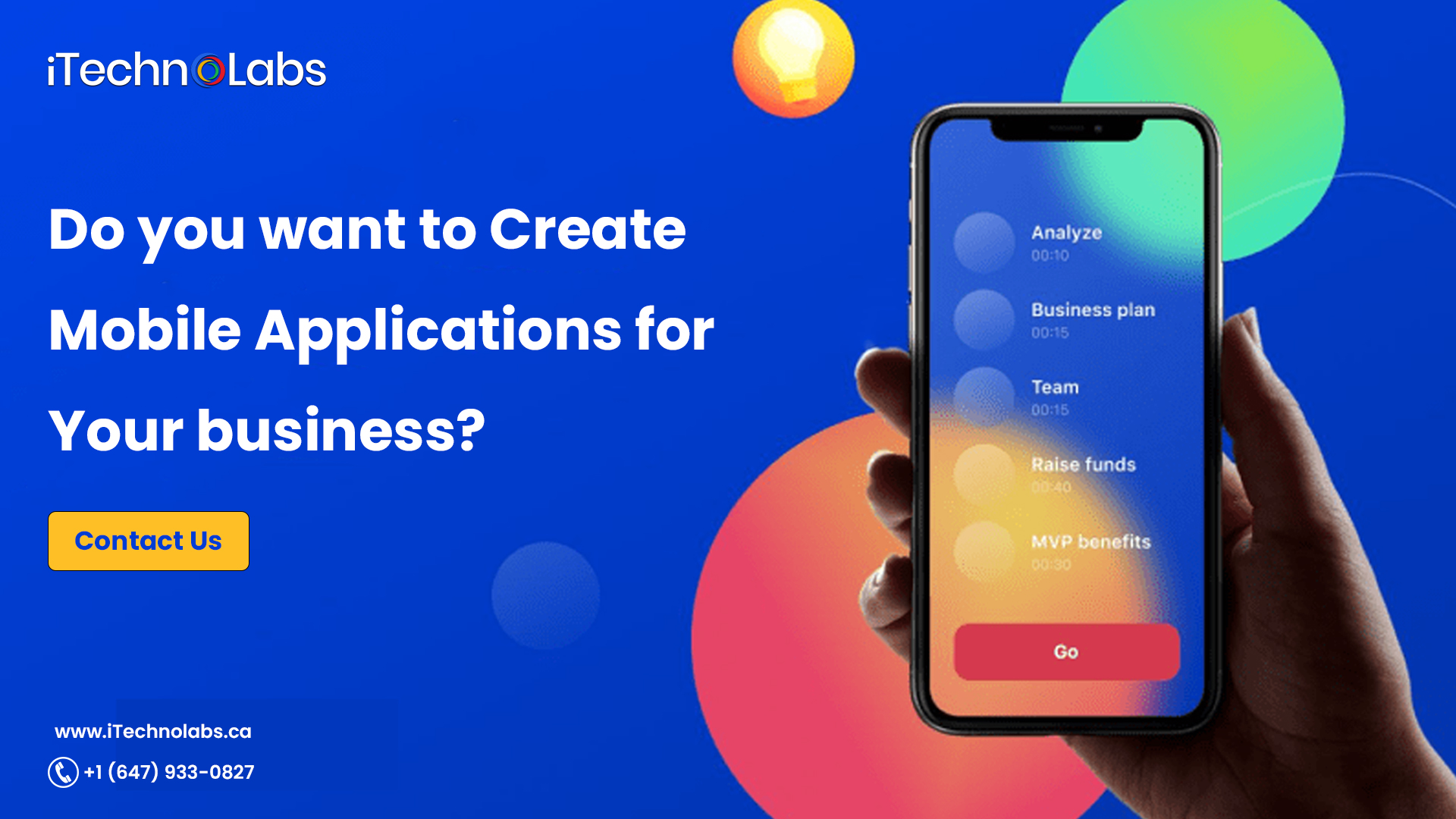 do you want to create mobile applications for your business itechnolabs