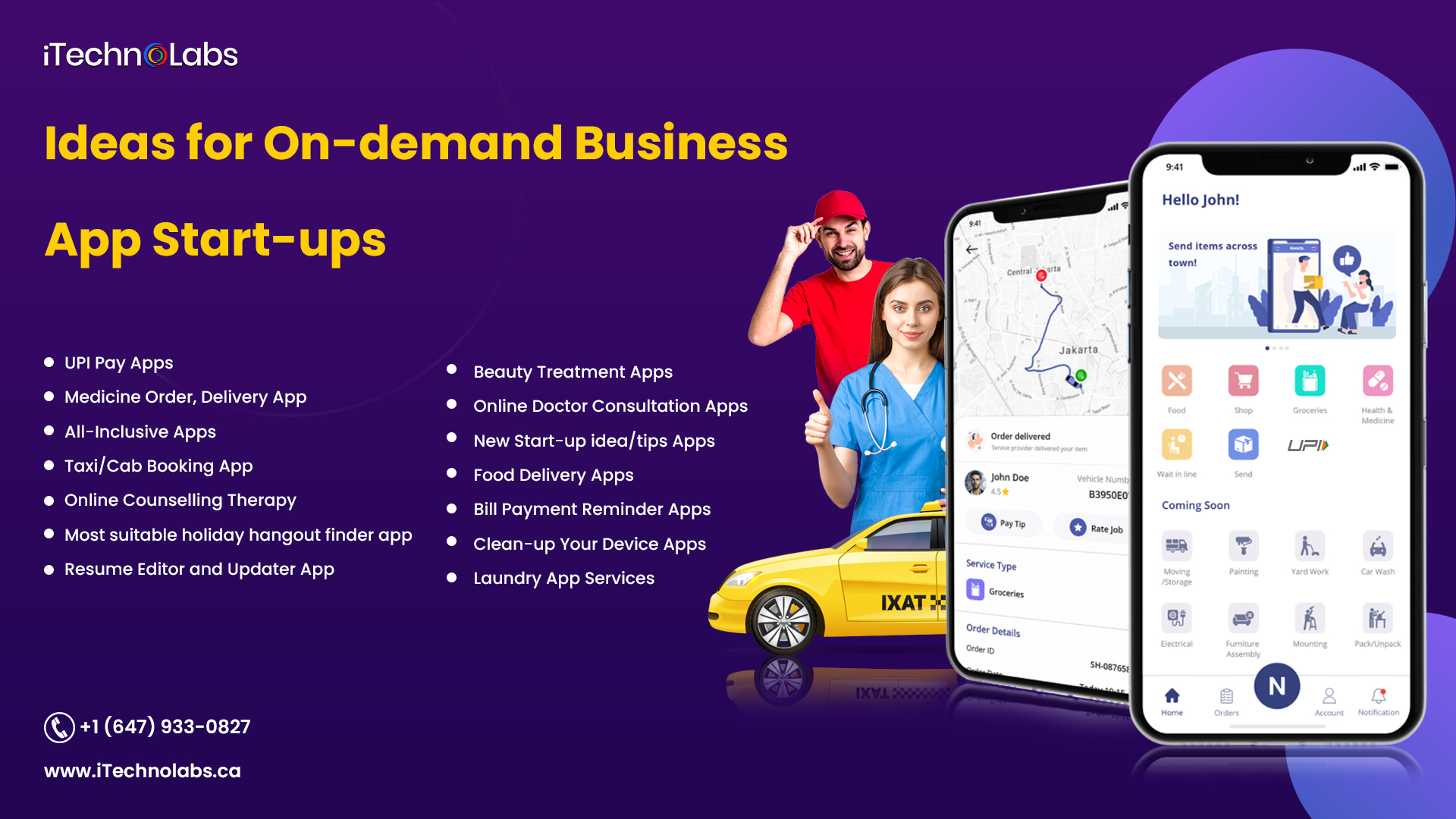 ideas for on-demand business app start-ups itechnolabs