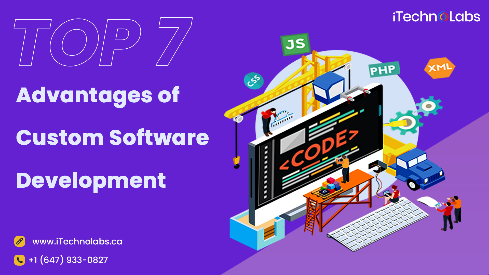 top 7 advantages of custom software development itechnolabs