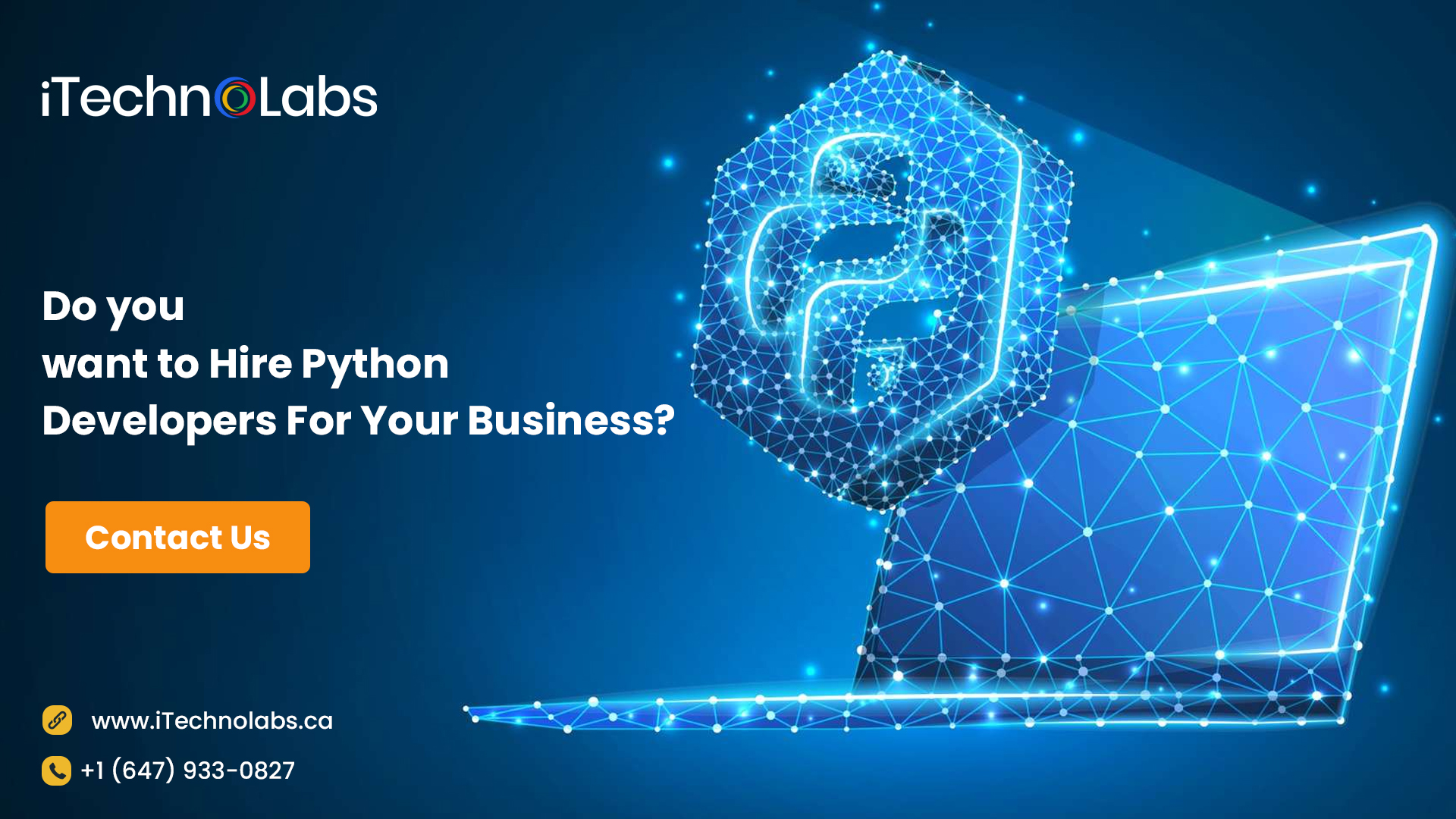 do you want to hire python developers for your business itechnolabs