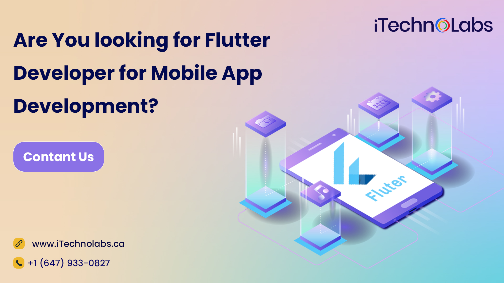 flutter developer for mobile app development itechnolabs