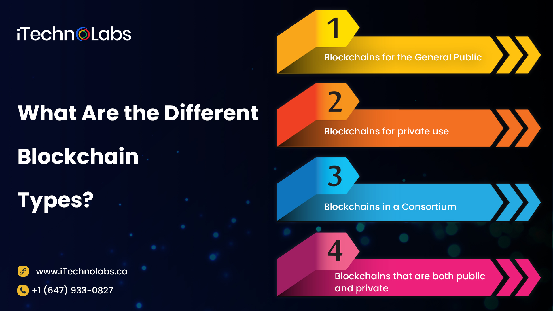 what are the different blockchain types itechnolabs