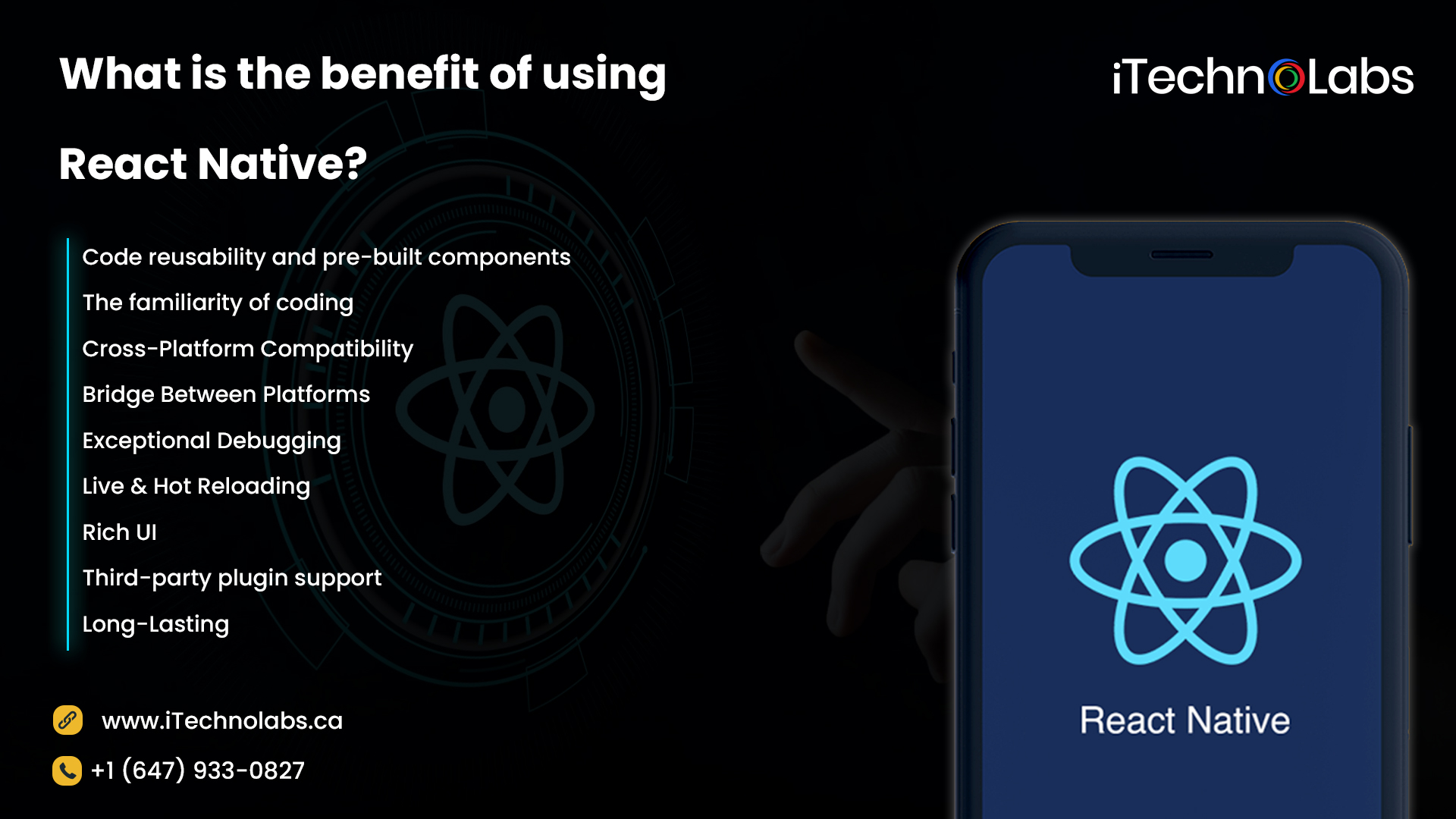 what is the benefit of using react native itechnolabs