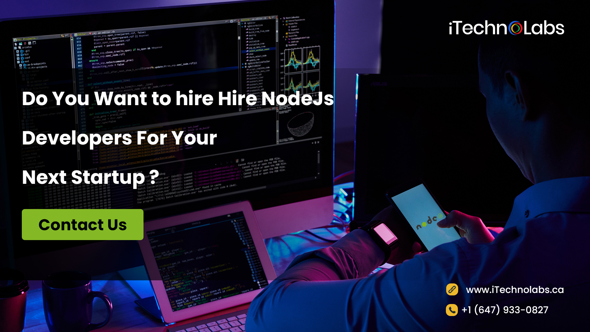 hire nodejs developers for your next startup itechnolabs