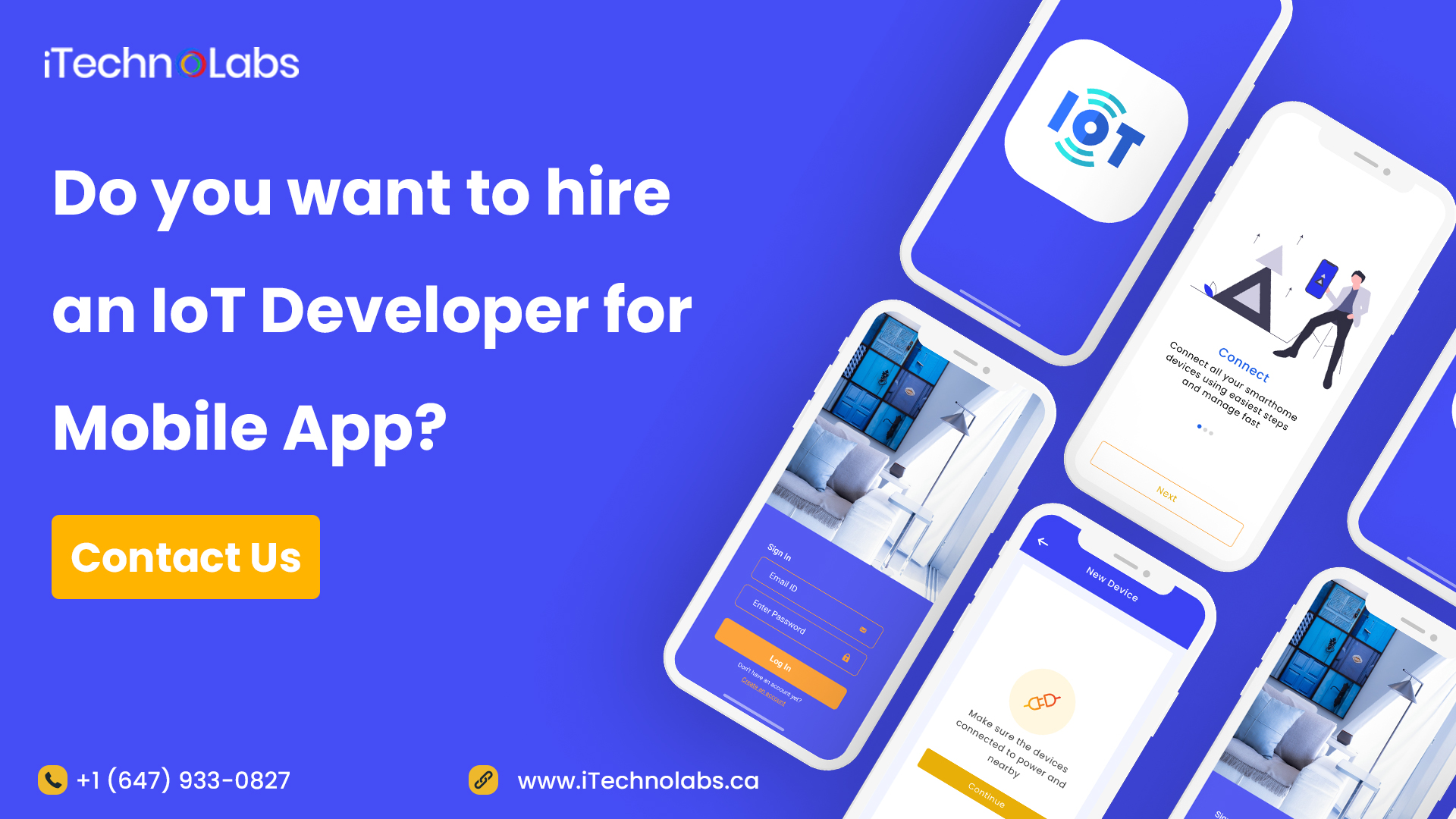 do you want to hire an iot developer for mobile app itechnolabs