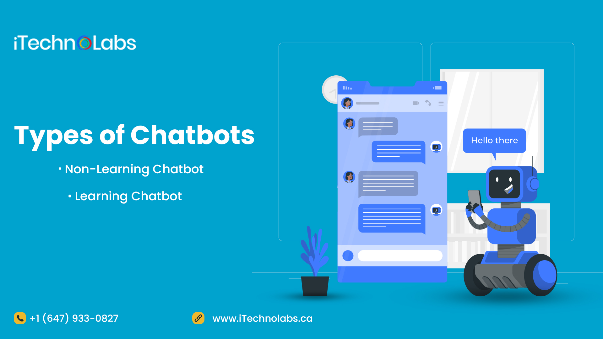 types of chatbots itechnolabs