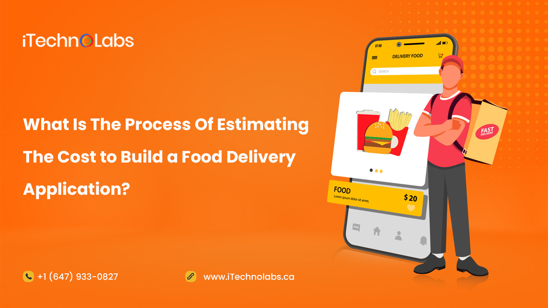 what is the process of estimating the cost to build a food delivery application itechnolabs