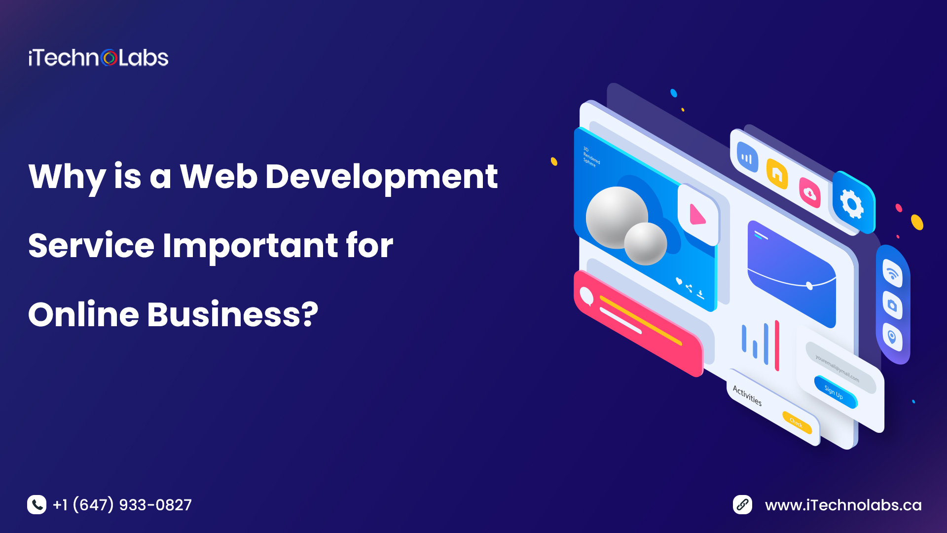 why is web development service important for online business itechnolabs