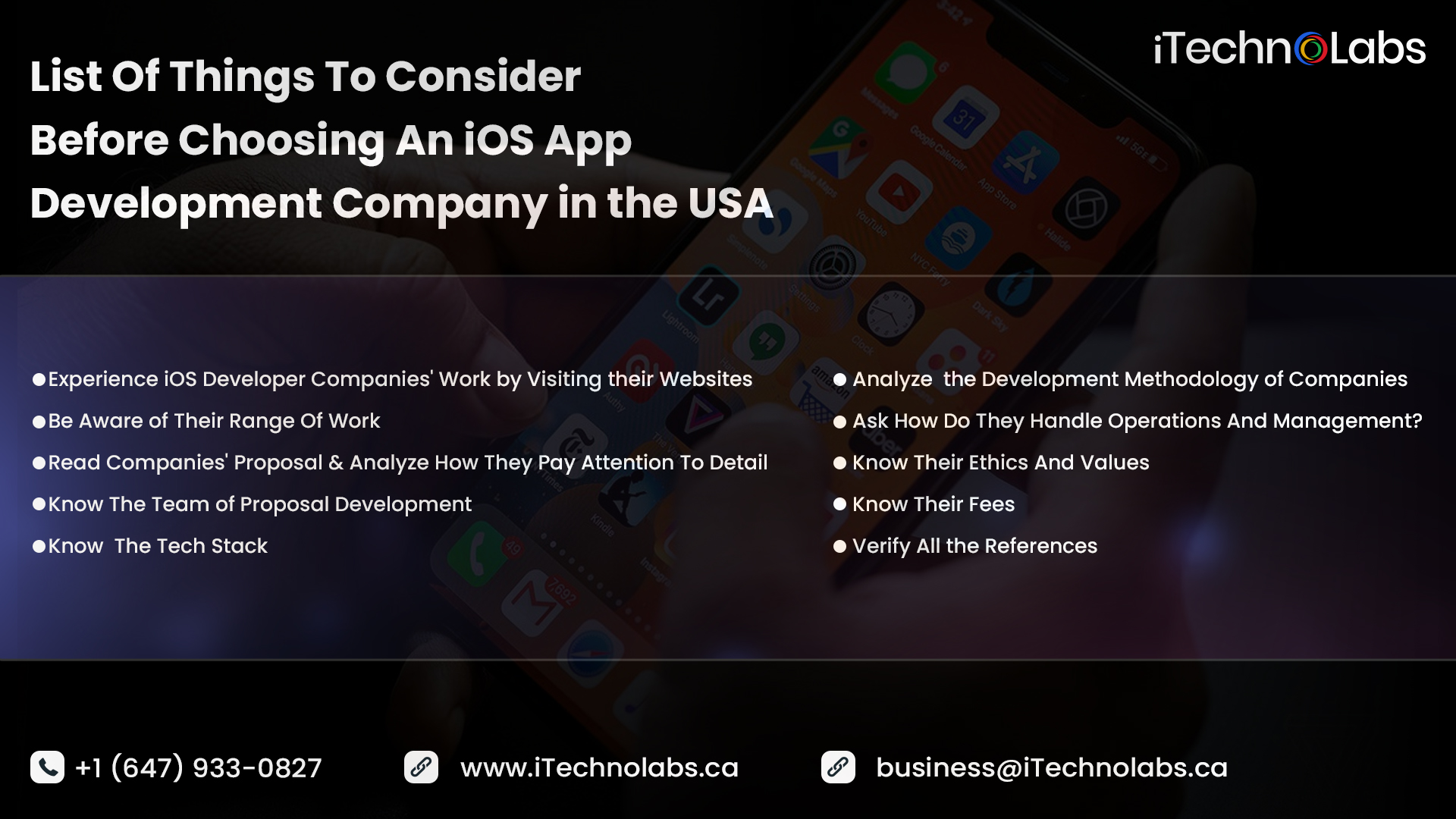 choosing itechnolabs iOS-App Development Company in the USA