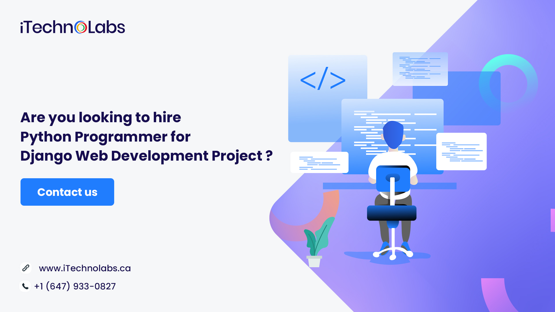 hire Python Programmers for Django Web Development Project itechnolabs
