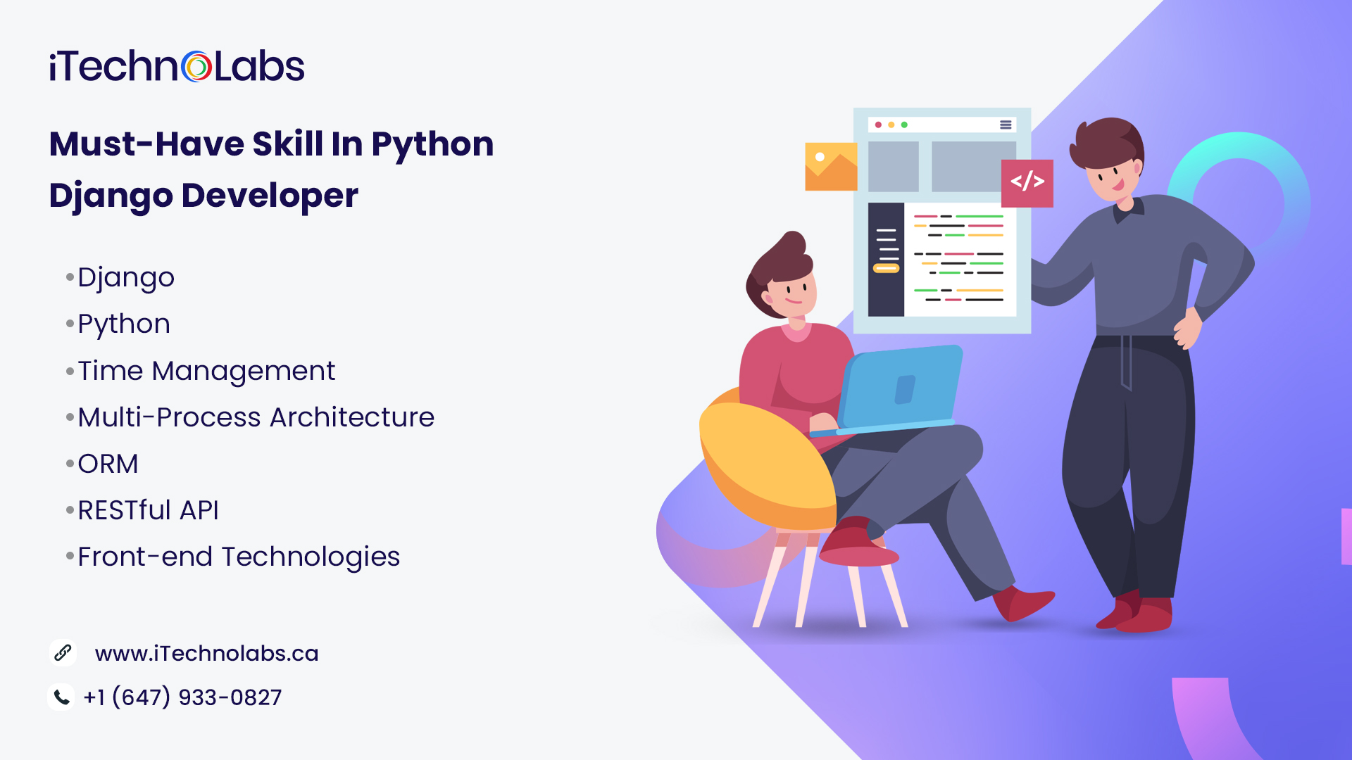 must-have skill in python django developer itechnolabs
