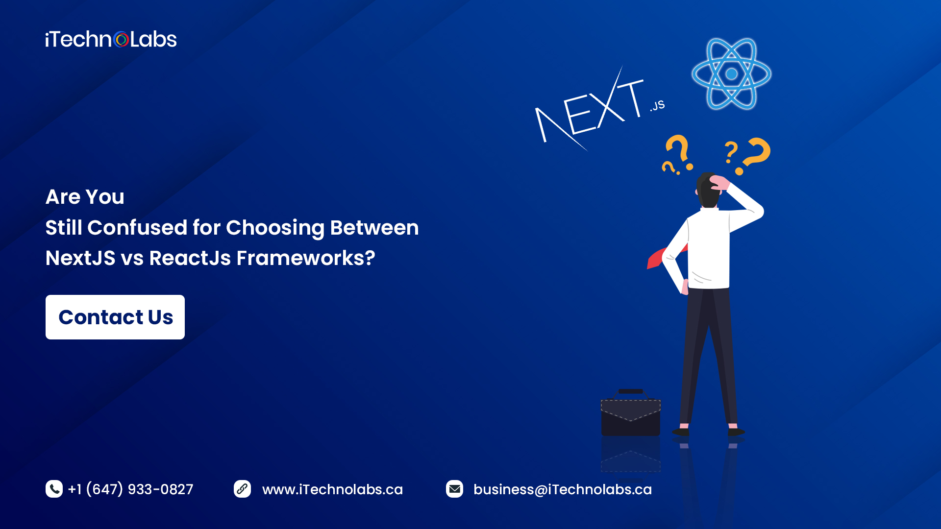 are you still confused for choosing between nextjs vs reactjs frameworks itechnolabs