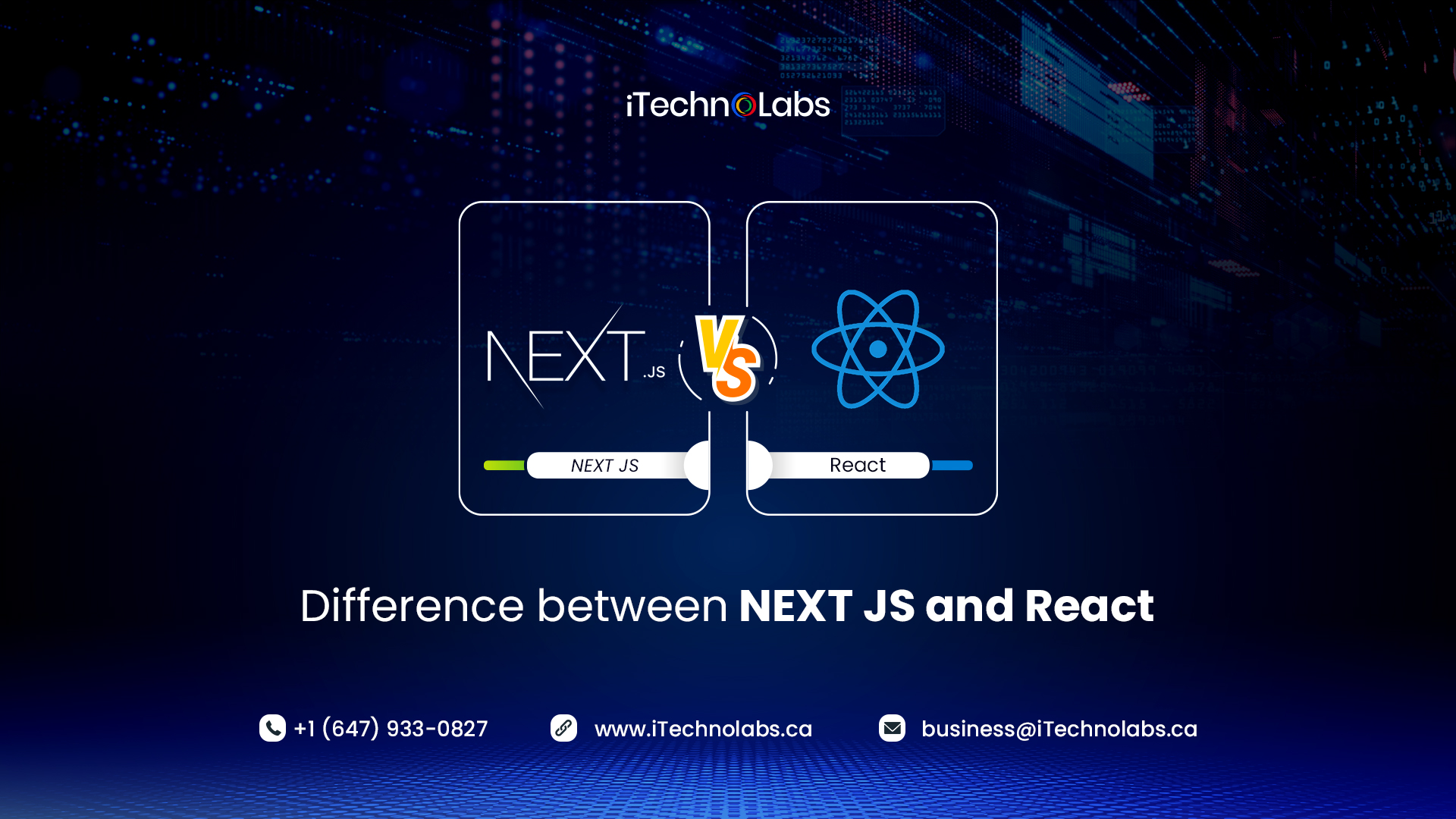 difference between next js and react itechnolabs