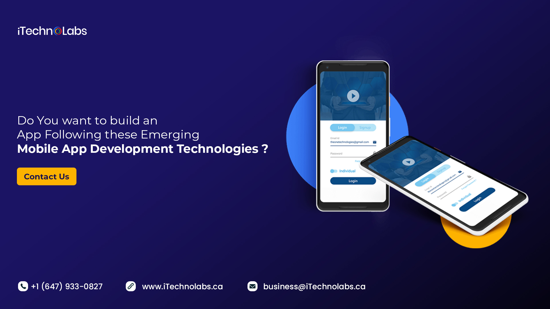 do you want to build an app following these emerging mobile app development technologies itechnolabs