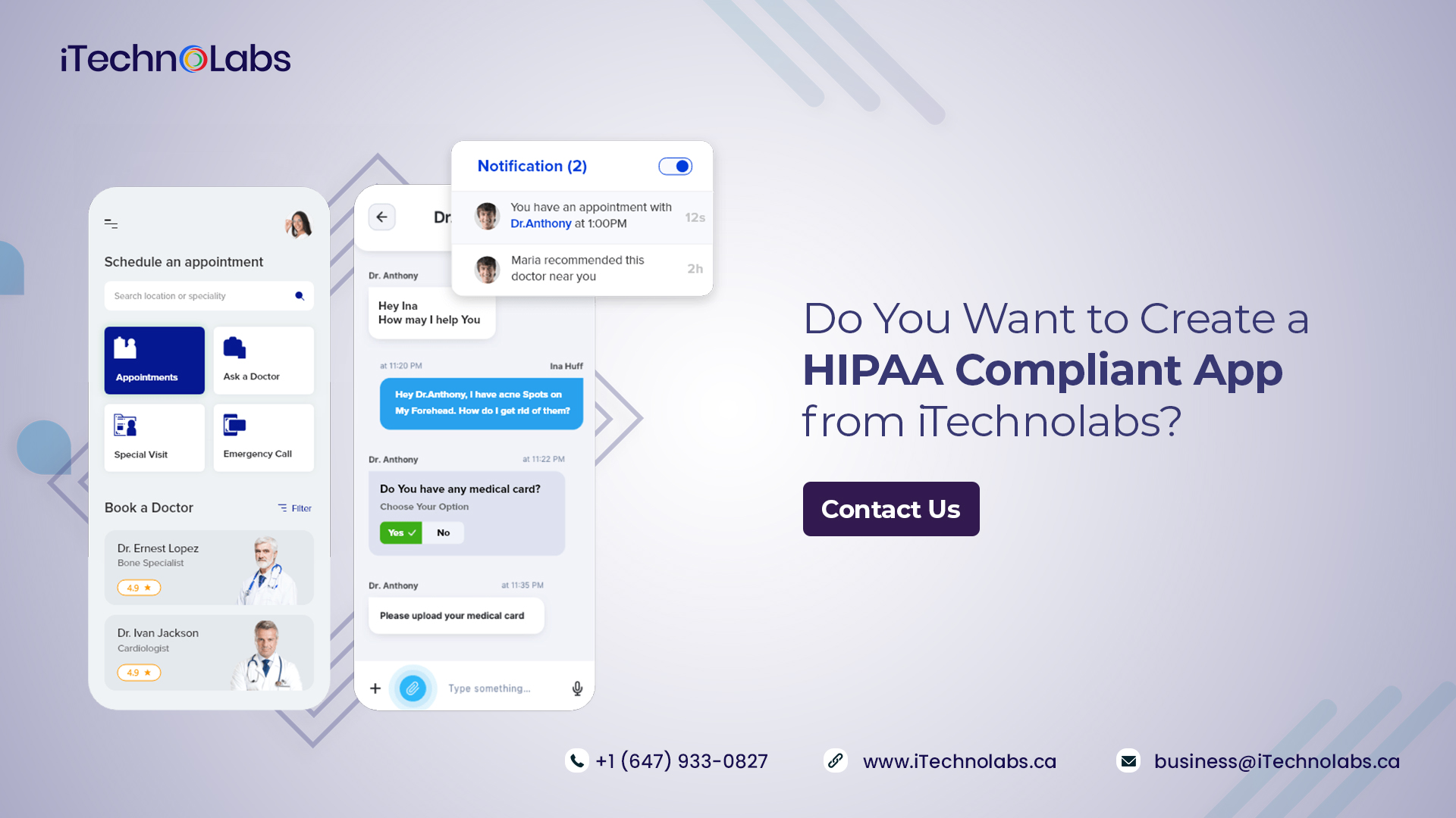 do you want to create a hipaa compliant app from itechnolabs itechnolabs