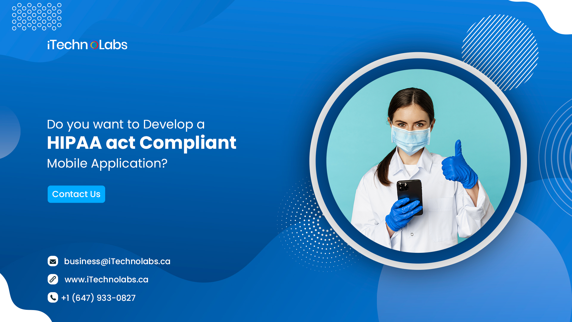 do you want to develop a hipaa act compliant mobile application itechnolabs