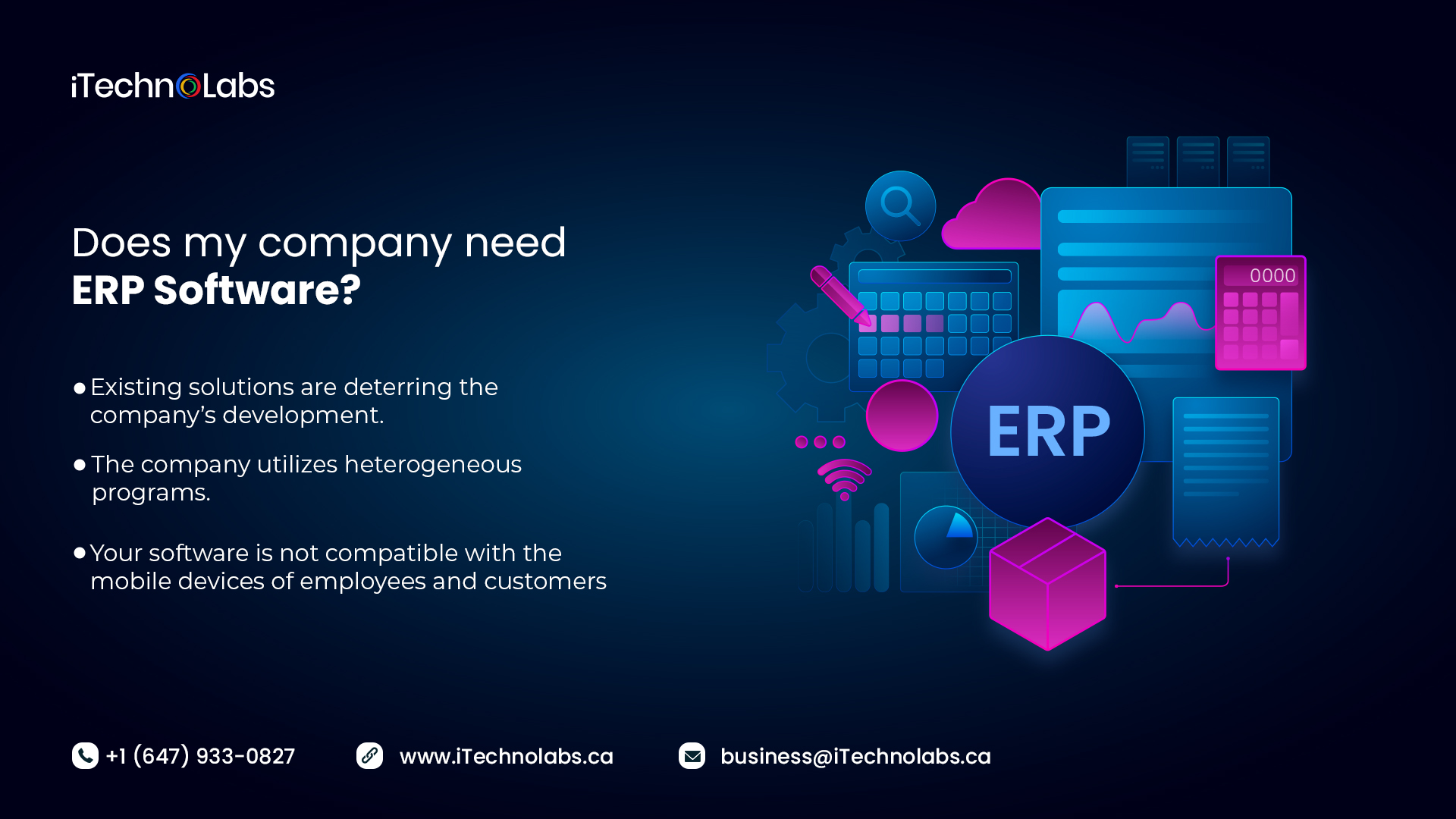 does my company need erp software itechnolabs
