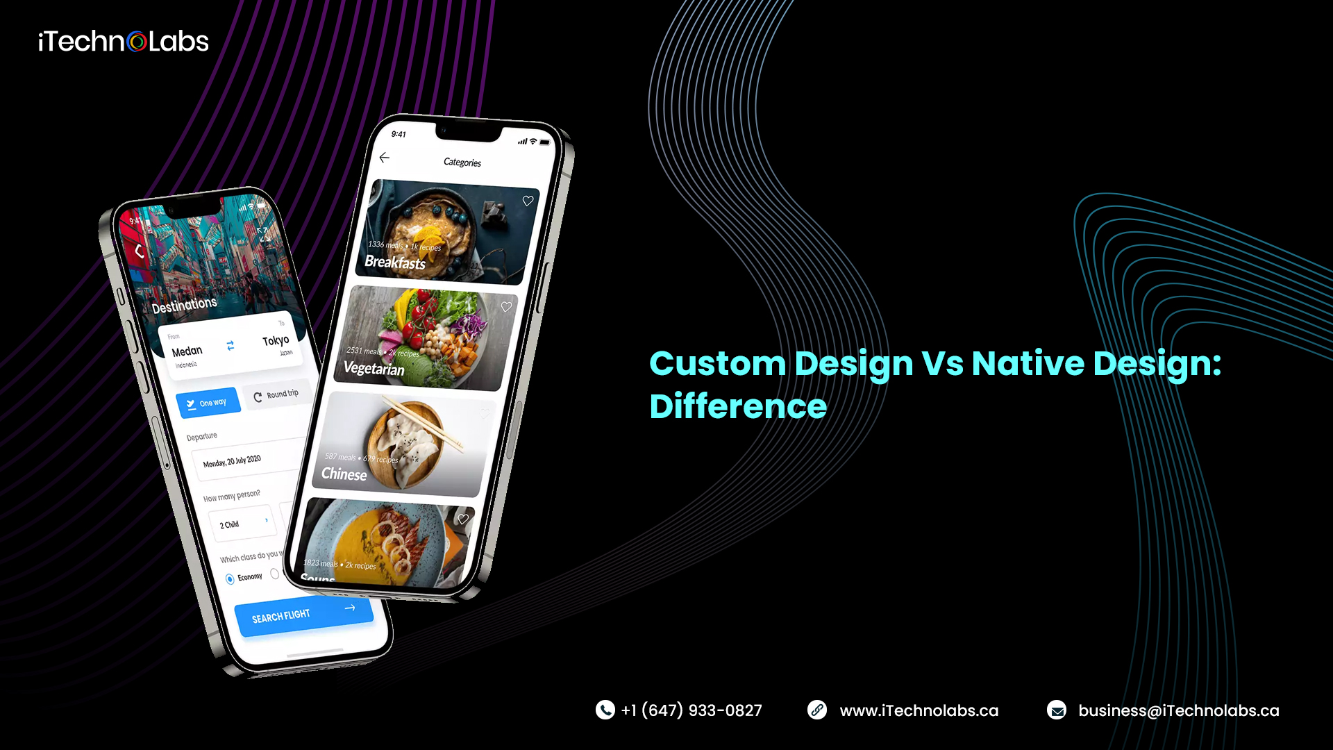 custom design vs native design difference itechnolabs