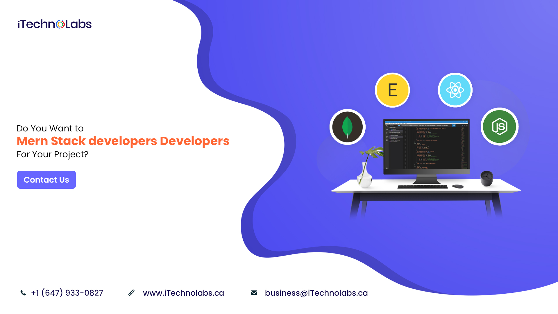do you want to hire mern stack developers developers for your project itechnolabs