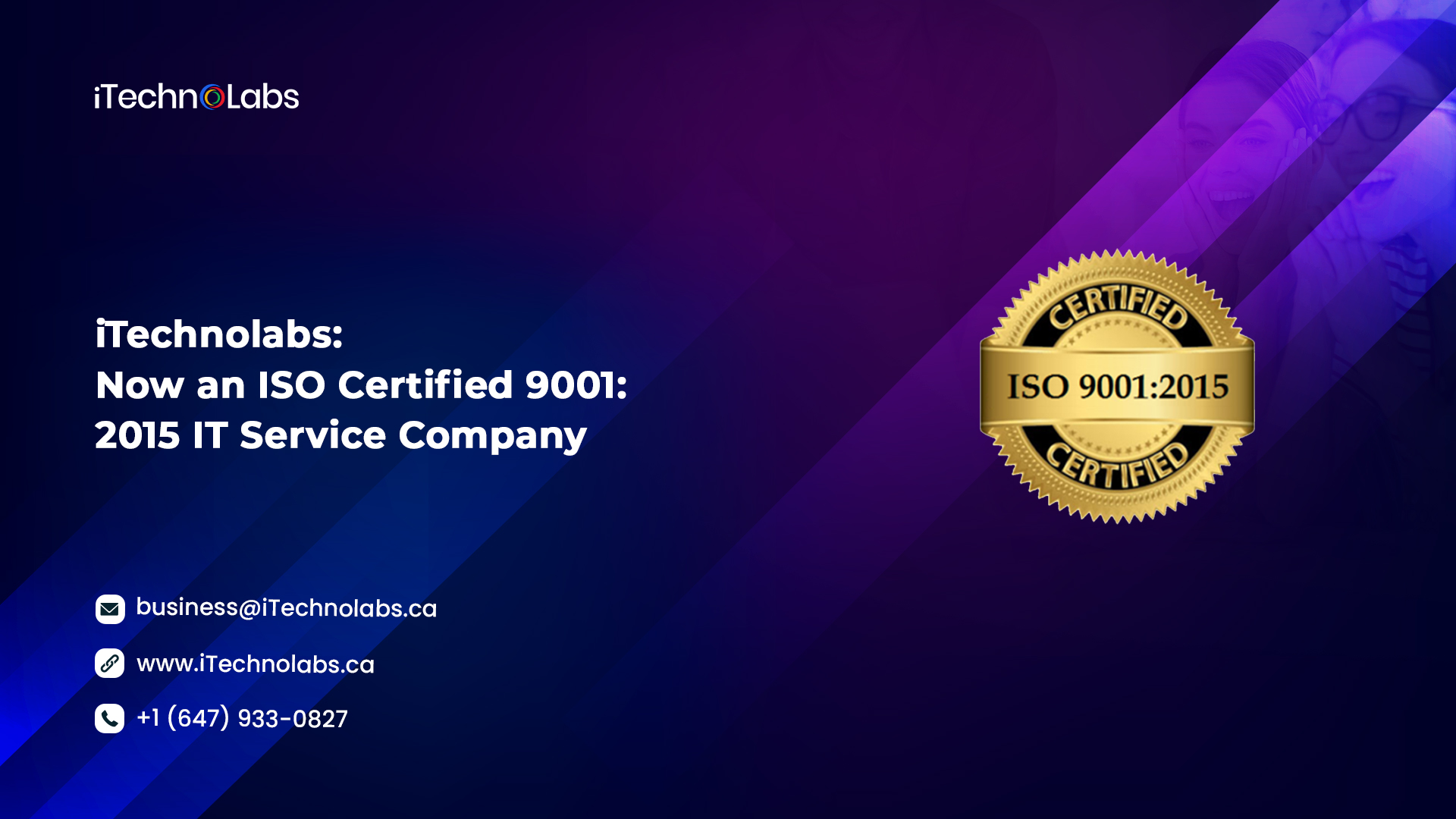 itechnolabs now an iso certified 9001 2015 it service company