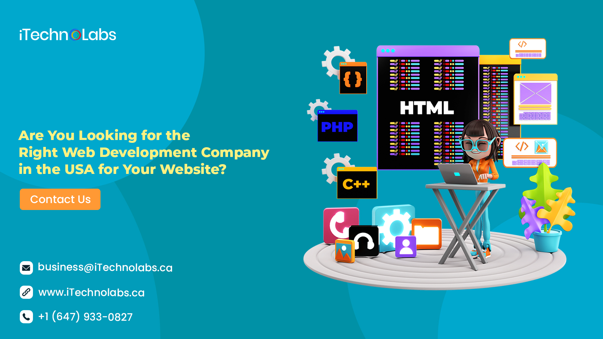 are you looking for the right web development company in the usa for your website itechnolabs