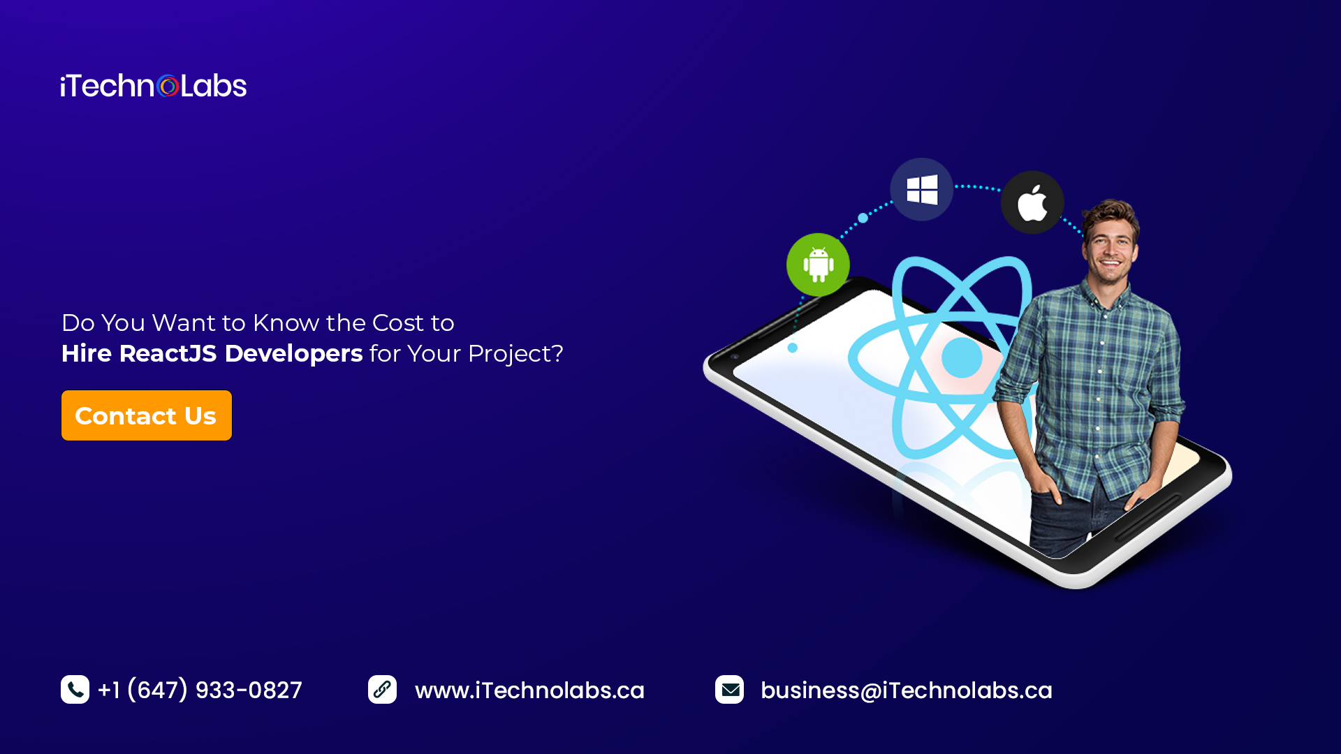 do you want to know the cost to hire reactjs developers for your project itechnolabs