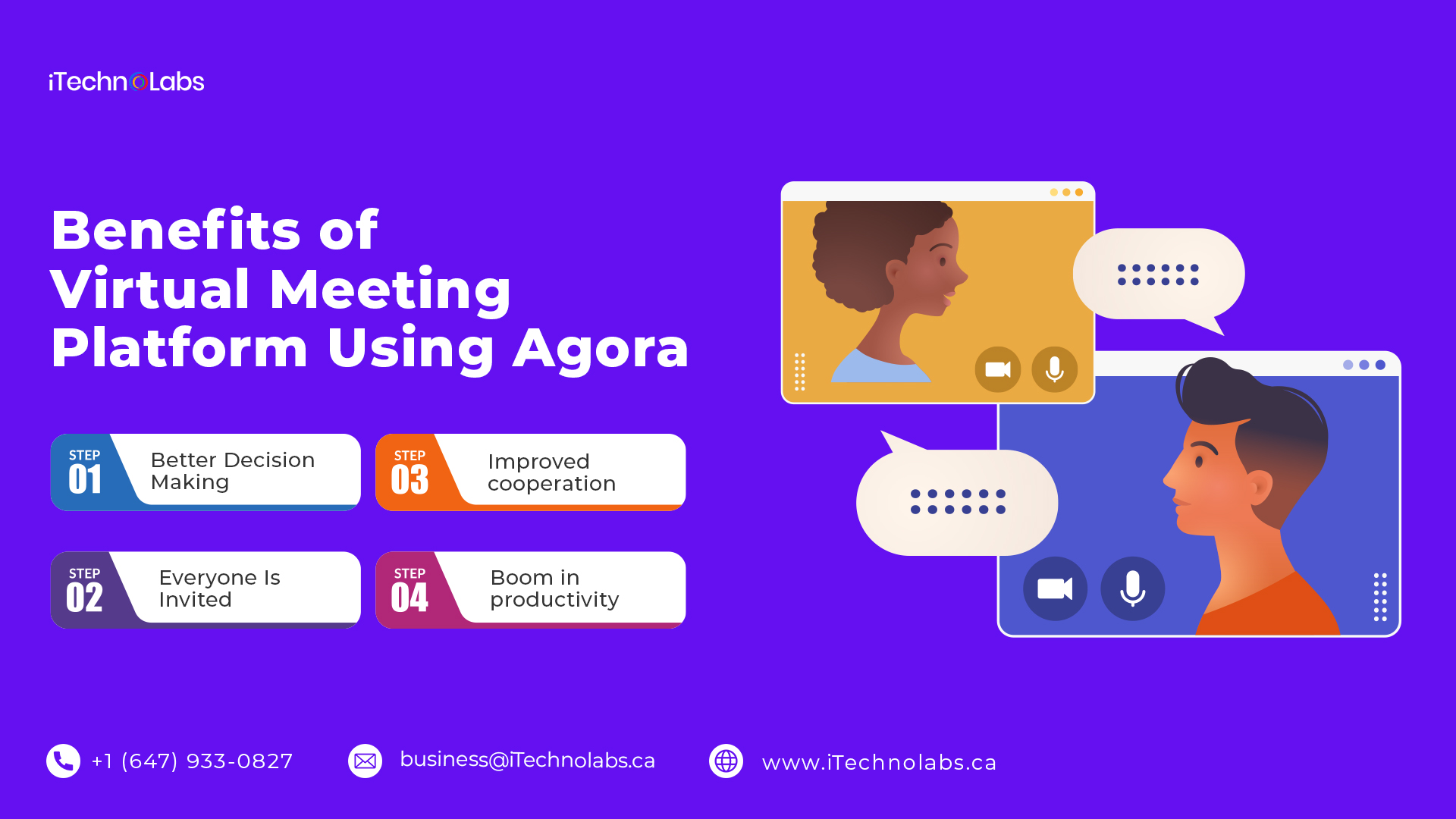 benefits of virtual meeting platform using agora itechnolabs