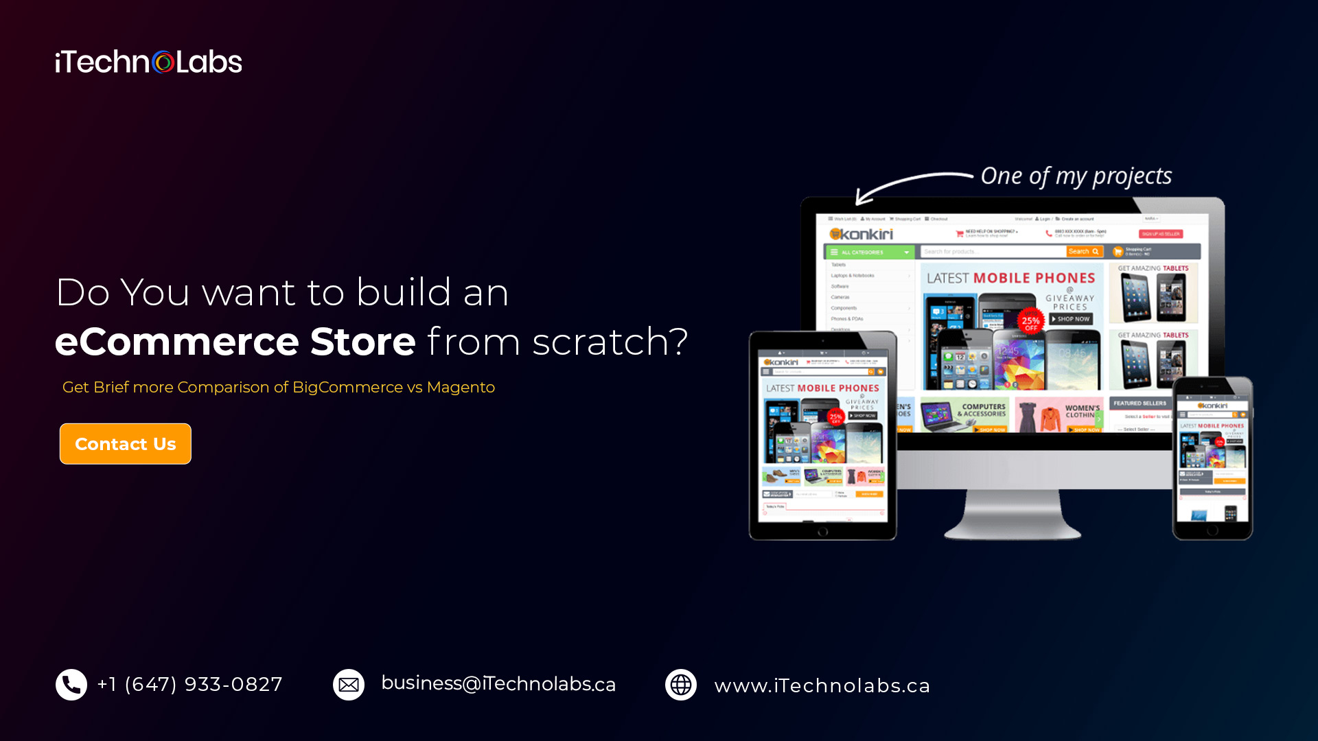 do you want to build an ecommerce store from scratch itechnolabs