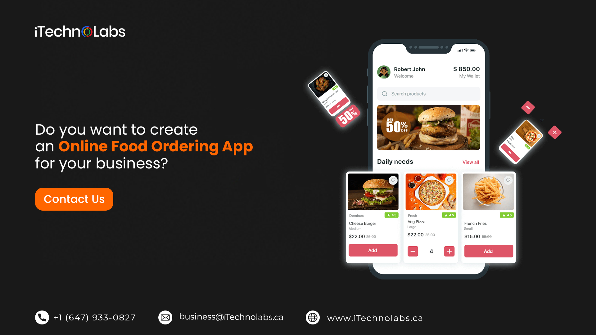 do you want to create an online food ordering app for your business itechnolabs