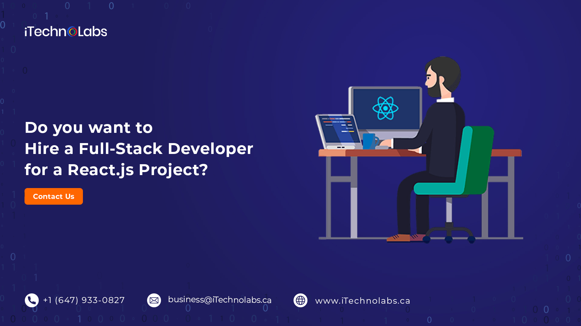 do you want to hire a full stack developer for a react js project itechnolabs