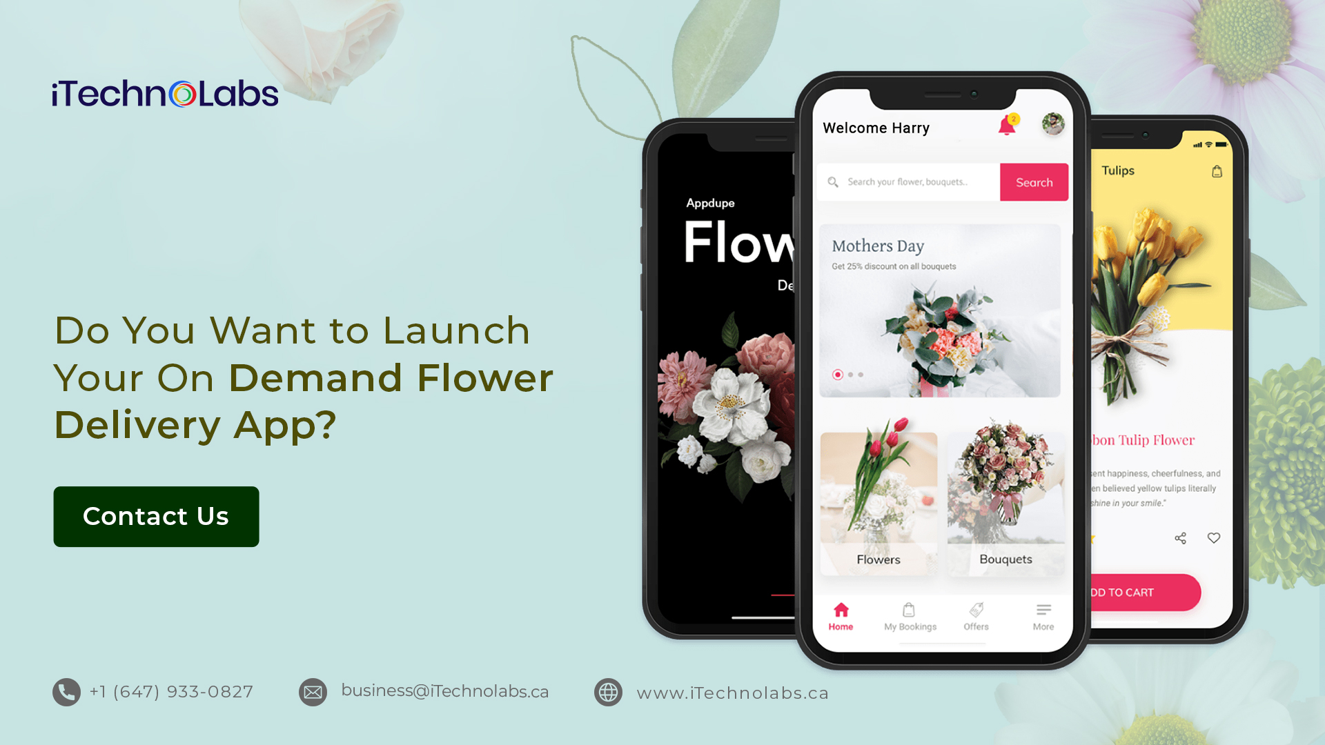 do you want to launch your on demand flower delivery app itechnolabs