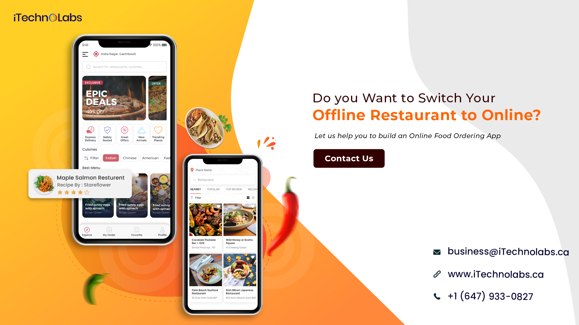 do you want to switch your offline restaurant to online itechnolabs