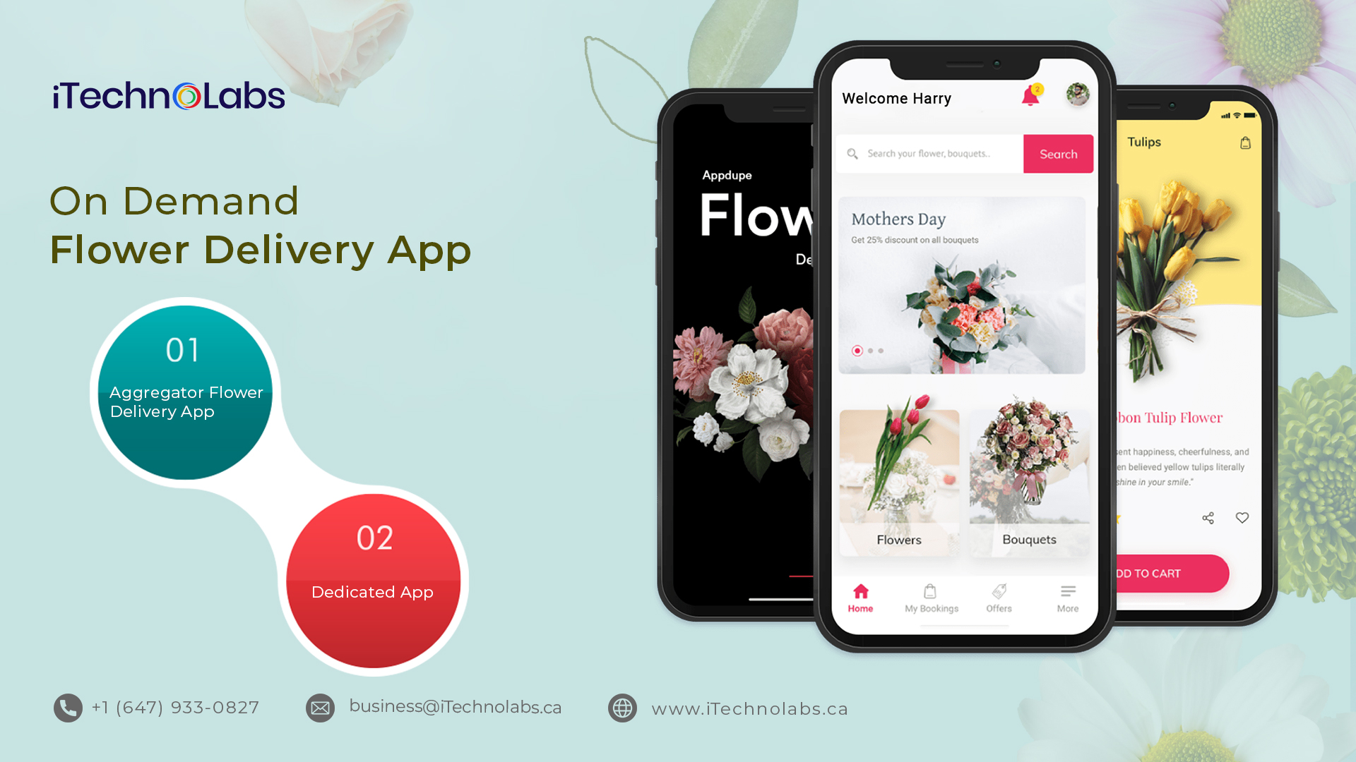 on demand flower delivery app itechnolabs