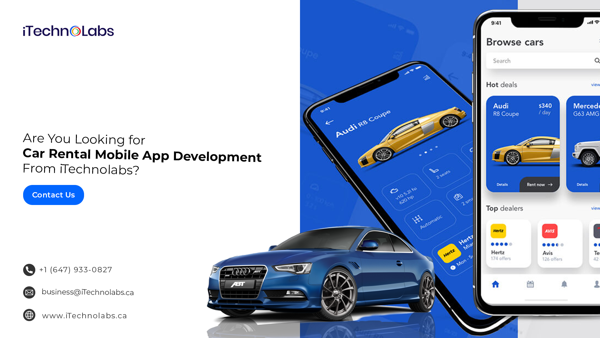 are you looking for car rental mobile app development from itechnolabs