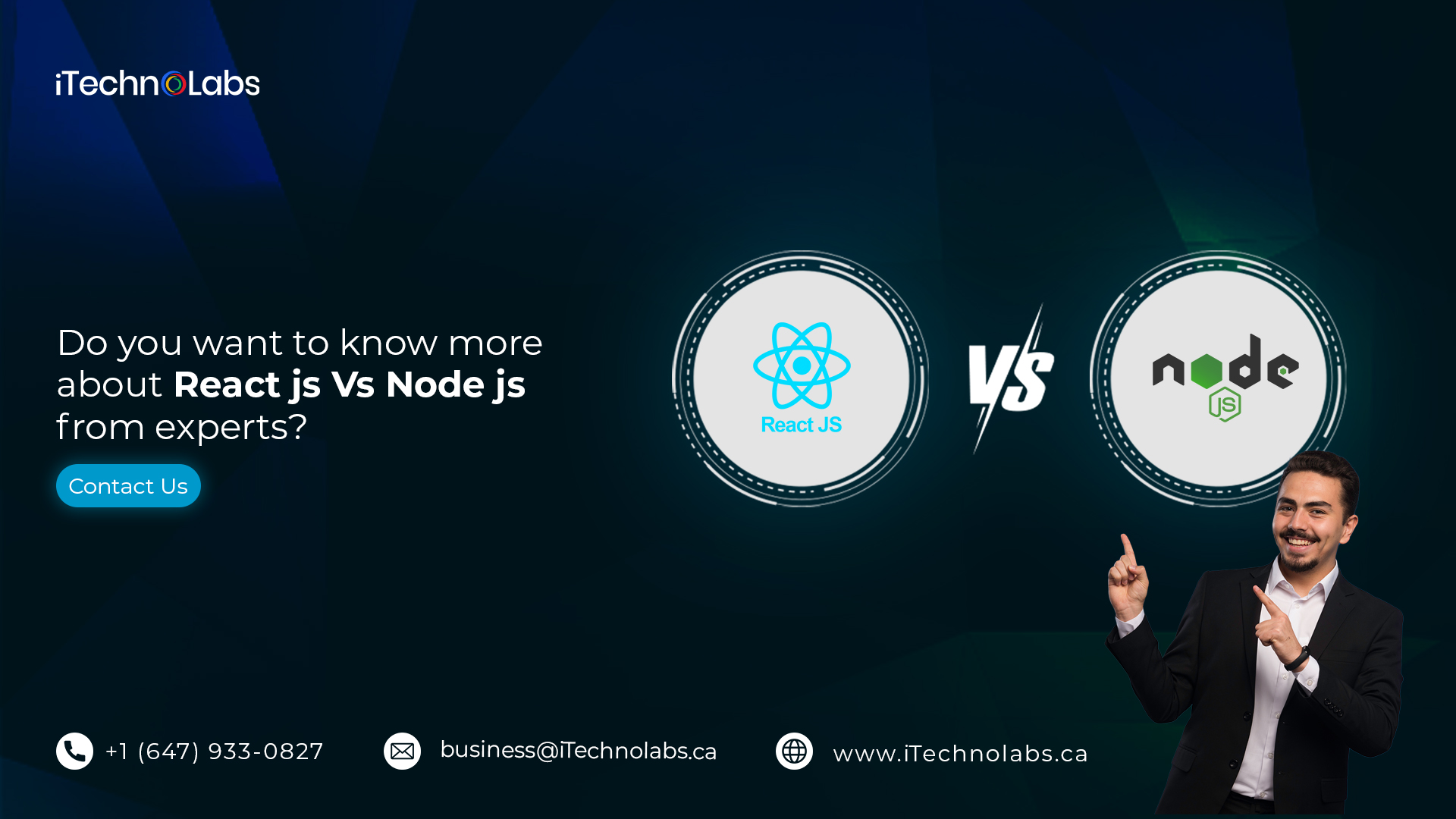 do you want to know more about react js vs node js from experts itechnolabs