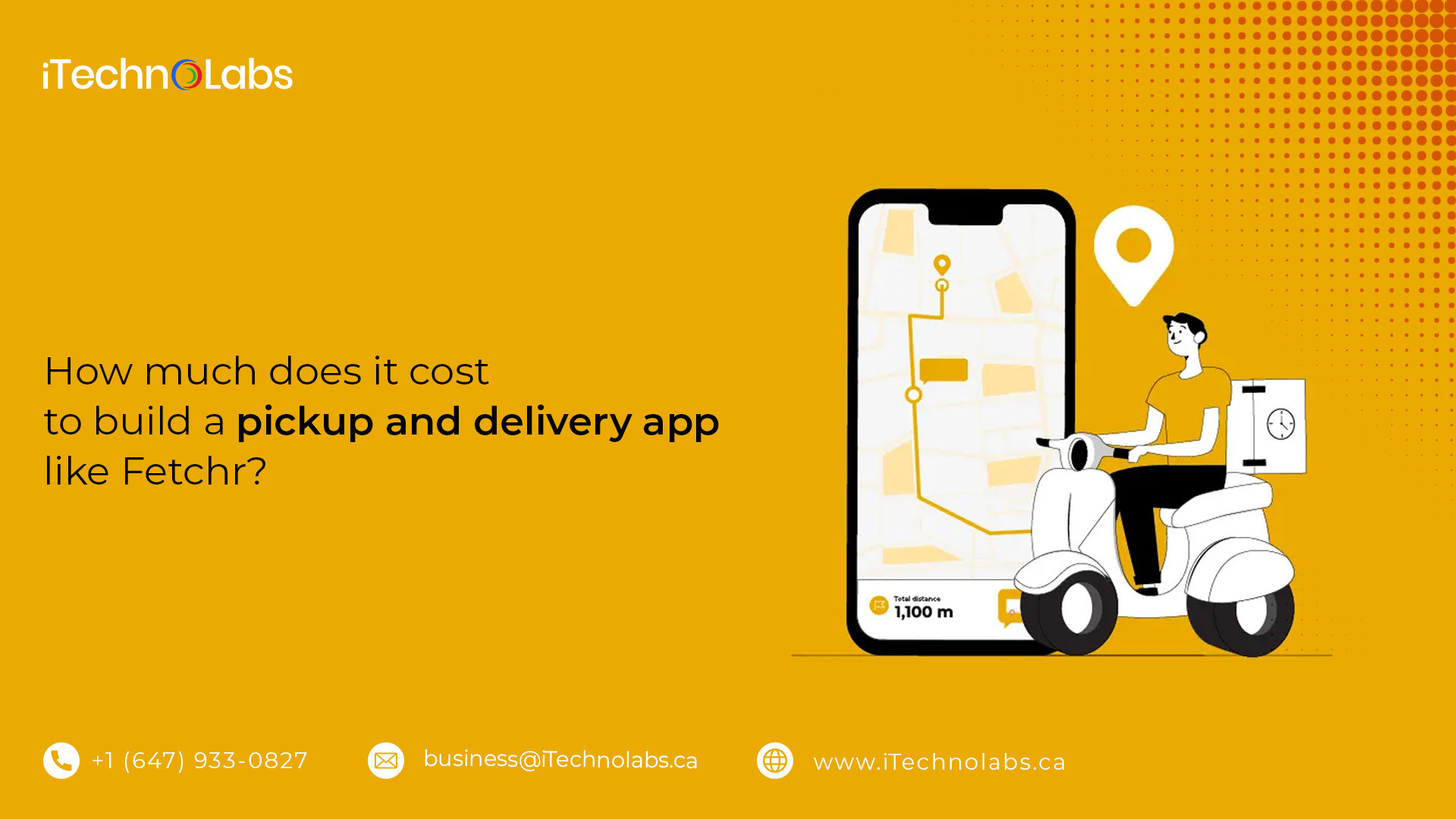 how much does it cost to build a pickup and delivery app like fetchr itechnolabs