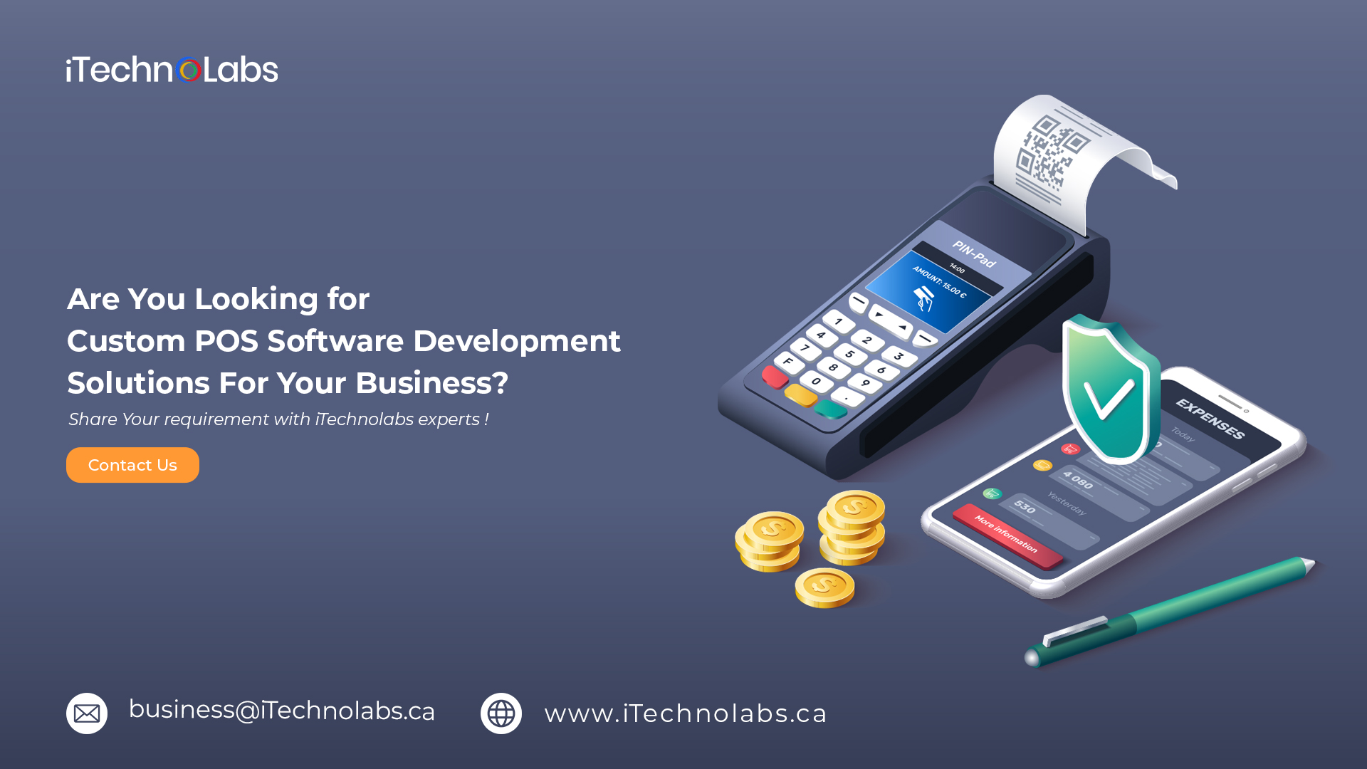 are you looking for custom pos software development solutions for your business itechnolabs
