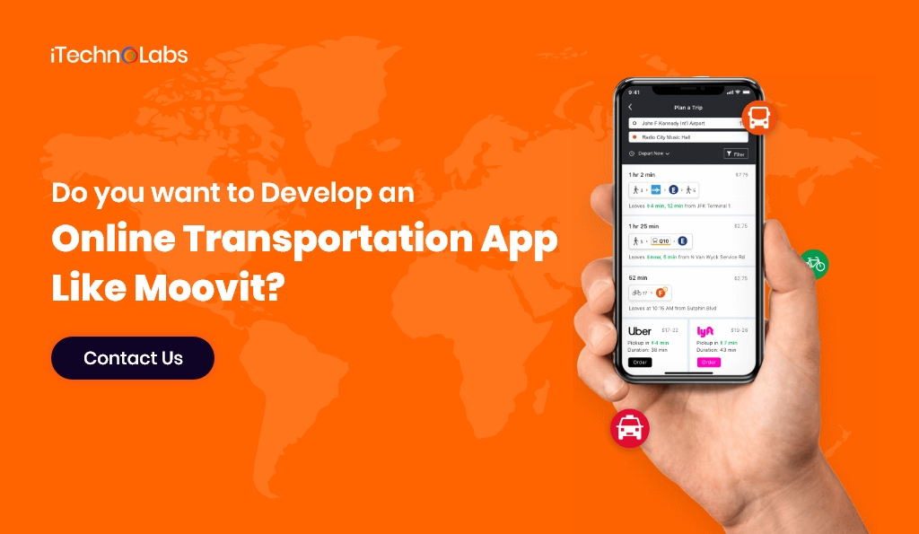 do you want to develop an online transporation app like moovit itechnolabs