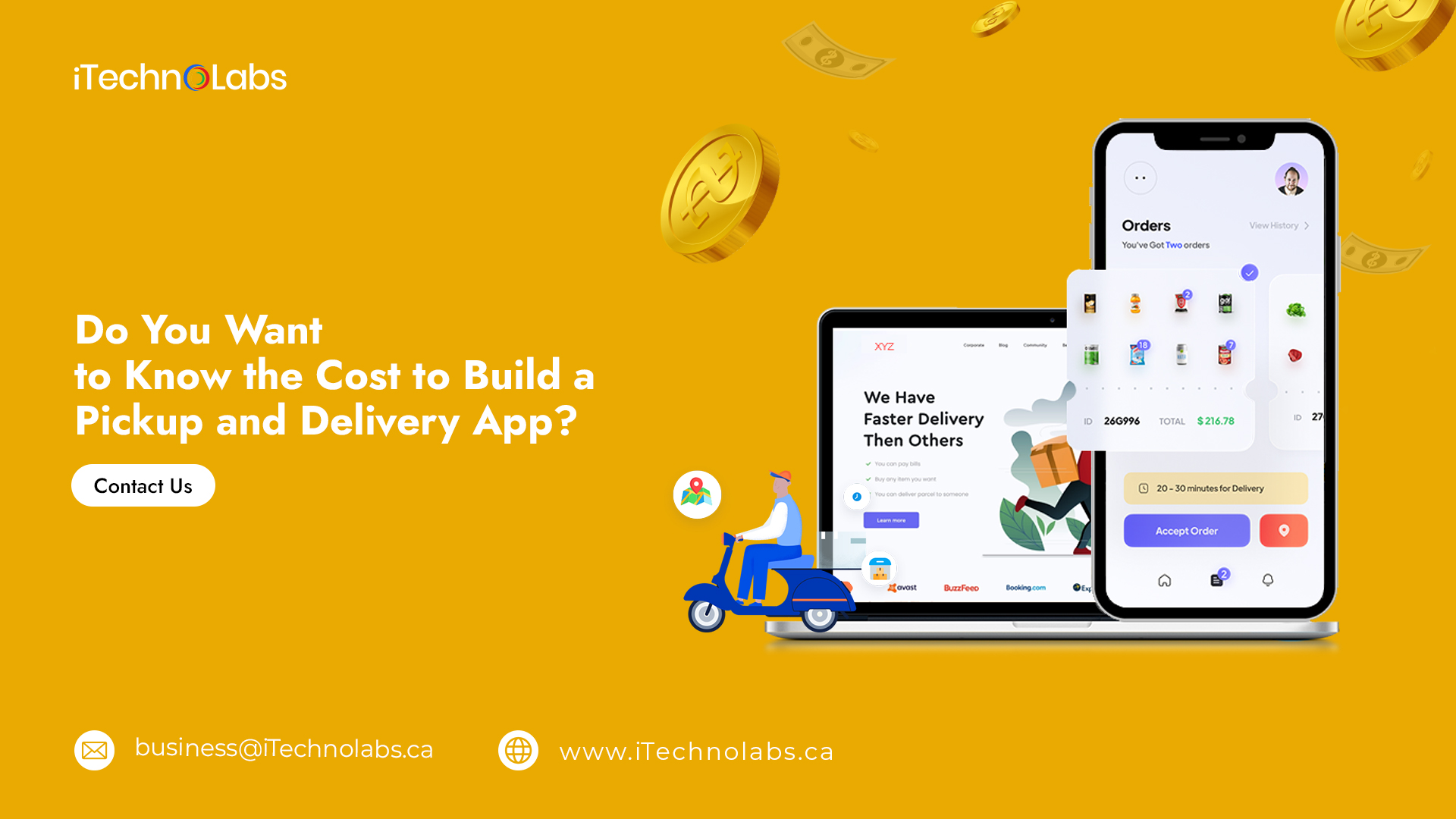 do you want to know the cost to build a pickup and delivery app itechnolabs