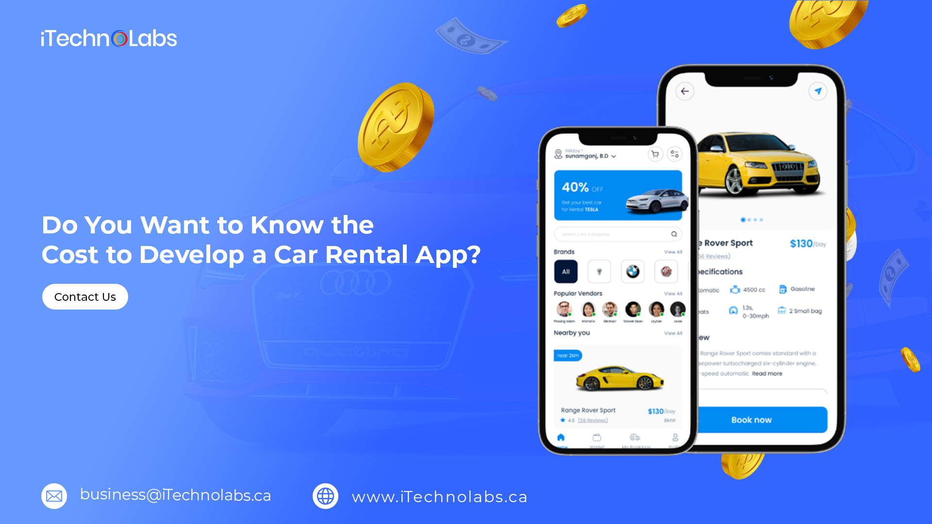 do you want to know the cost to develop a car rental app itechnolabs