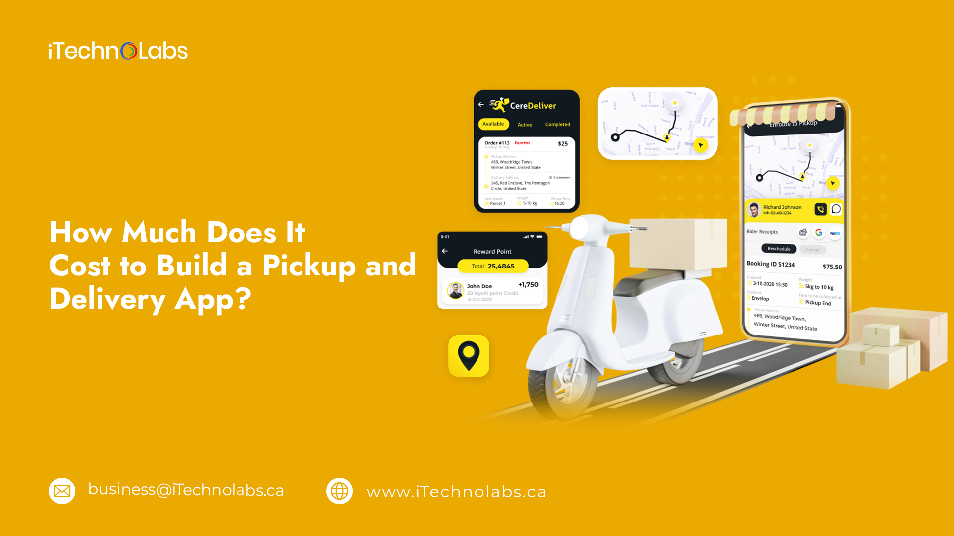 how much does it cost to build a pickup and delivery app itechnolabs