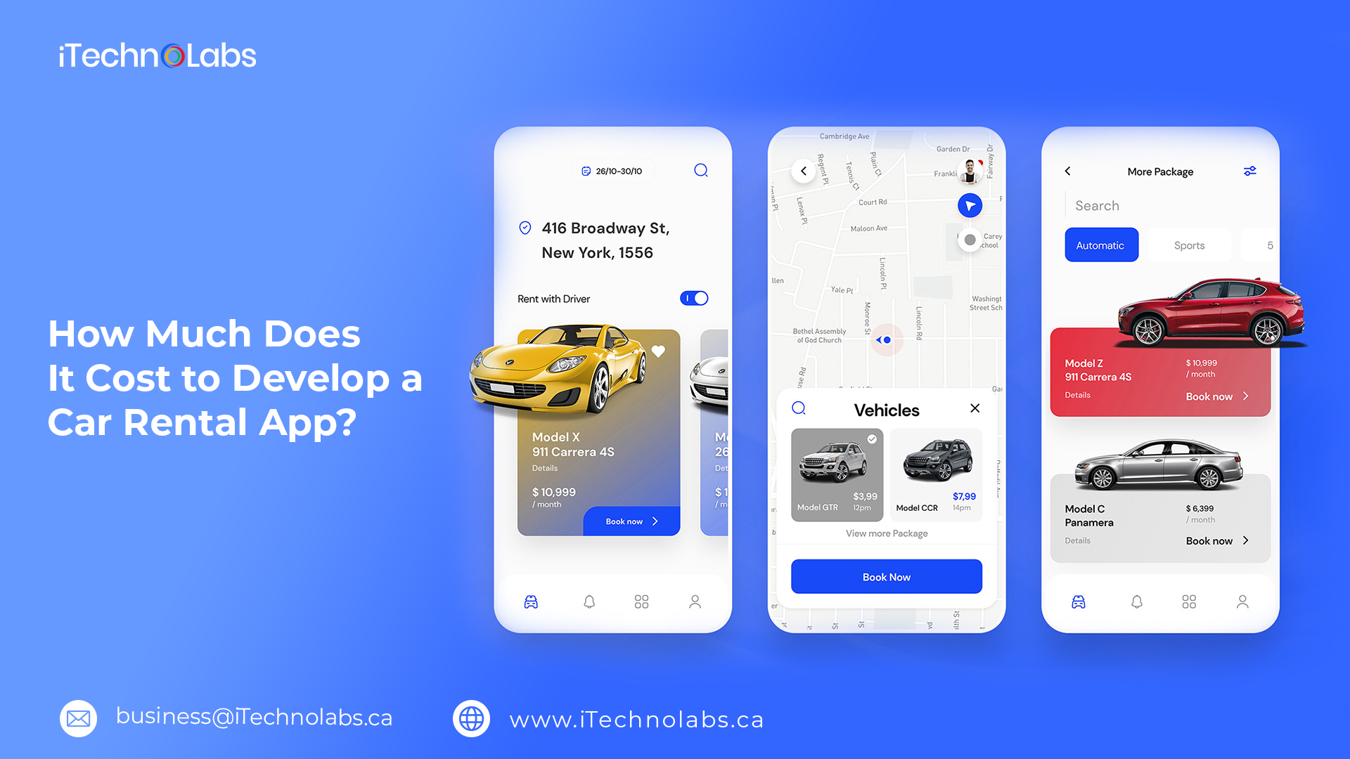 how much does it cost to develop a car rental app in the usa itechnolabs