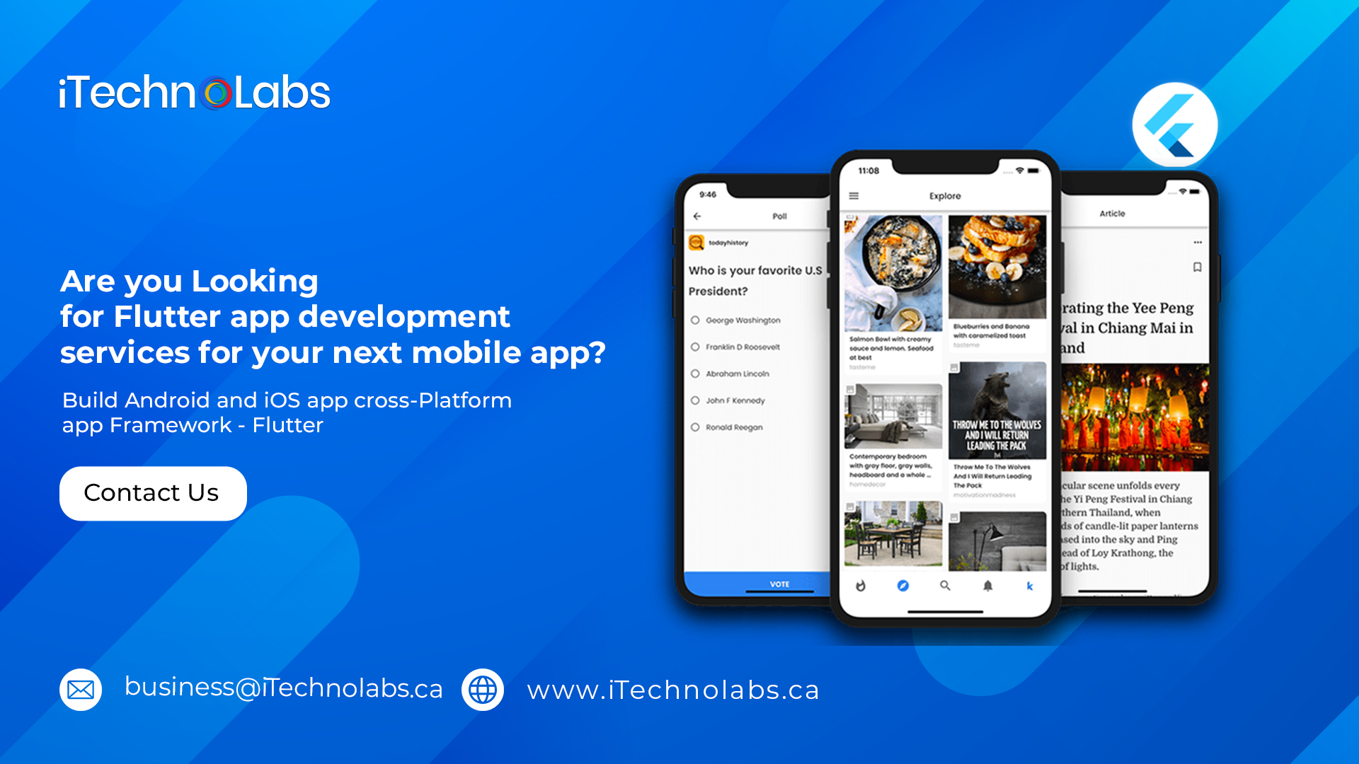 are you looking for flutter app development services for your next mobile app itechnolabs