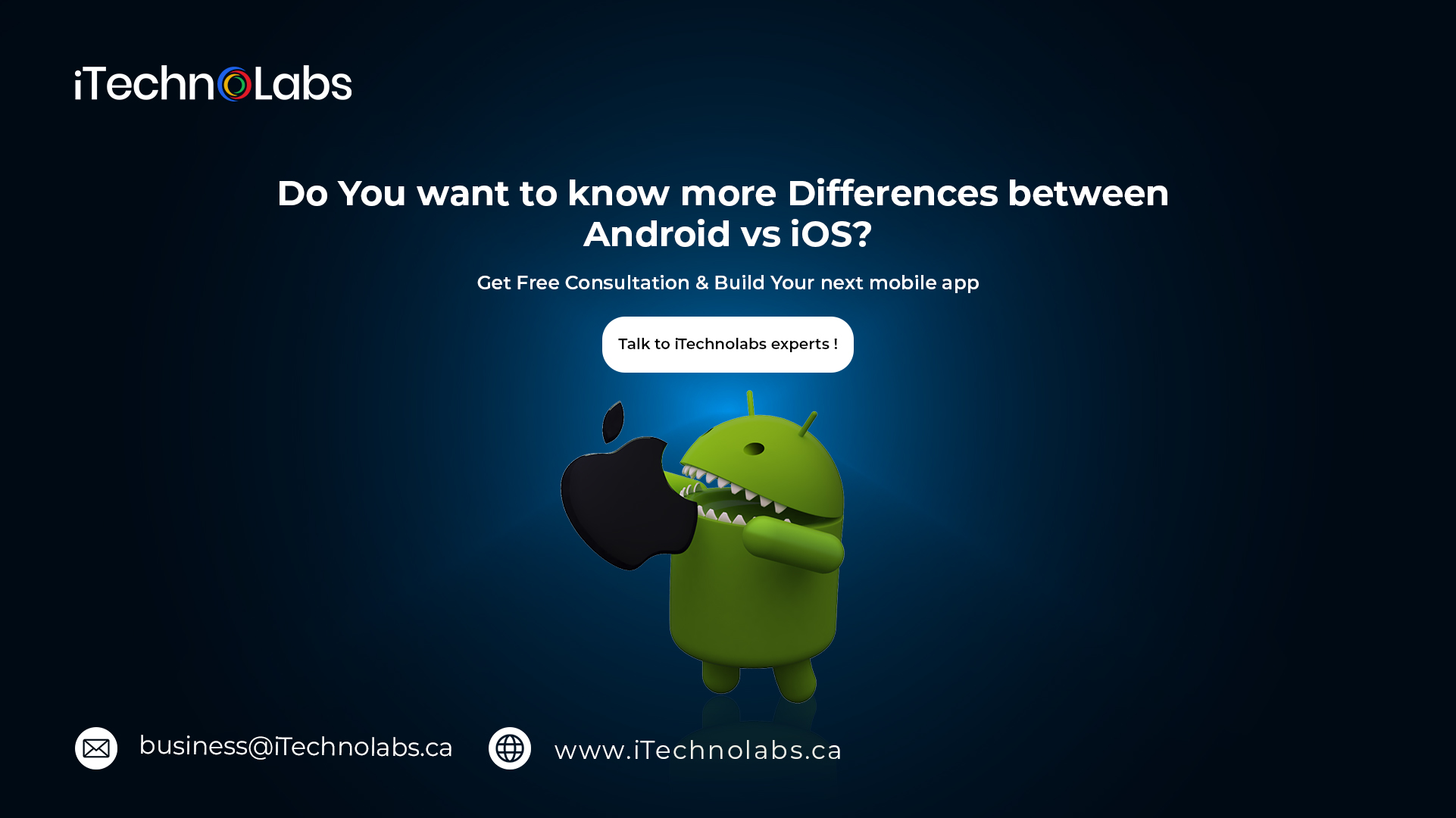 do you want to know more differences between android vs ios itechnolabs