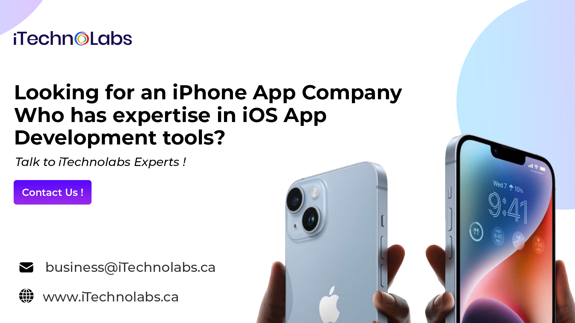 looking for an iphone app company who has expertise in ios app development tools itechnolabs