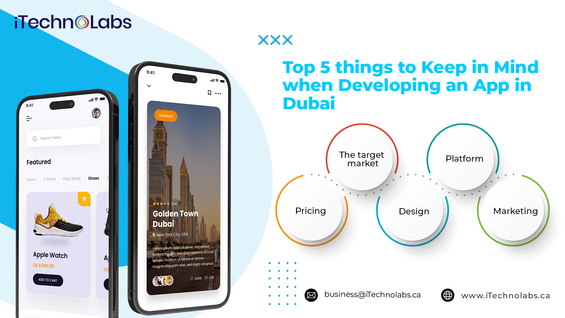 top 5 things to keep in mind when developing an app in dubai itechnolabs